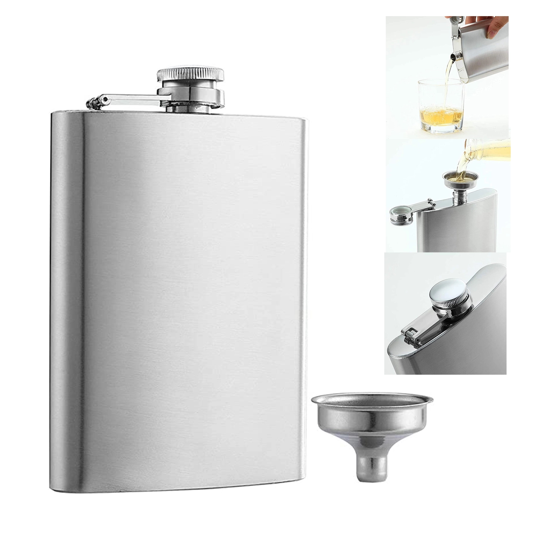 Hip Stainless Steel Flask & Funnel Set