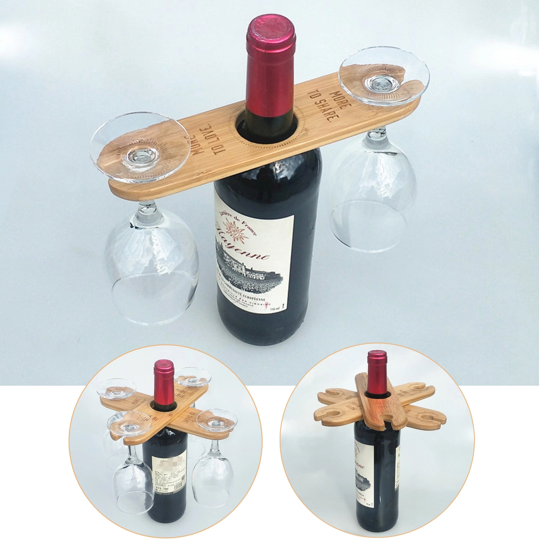 Wooden Wine Glass Holder