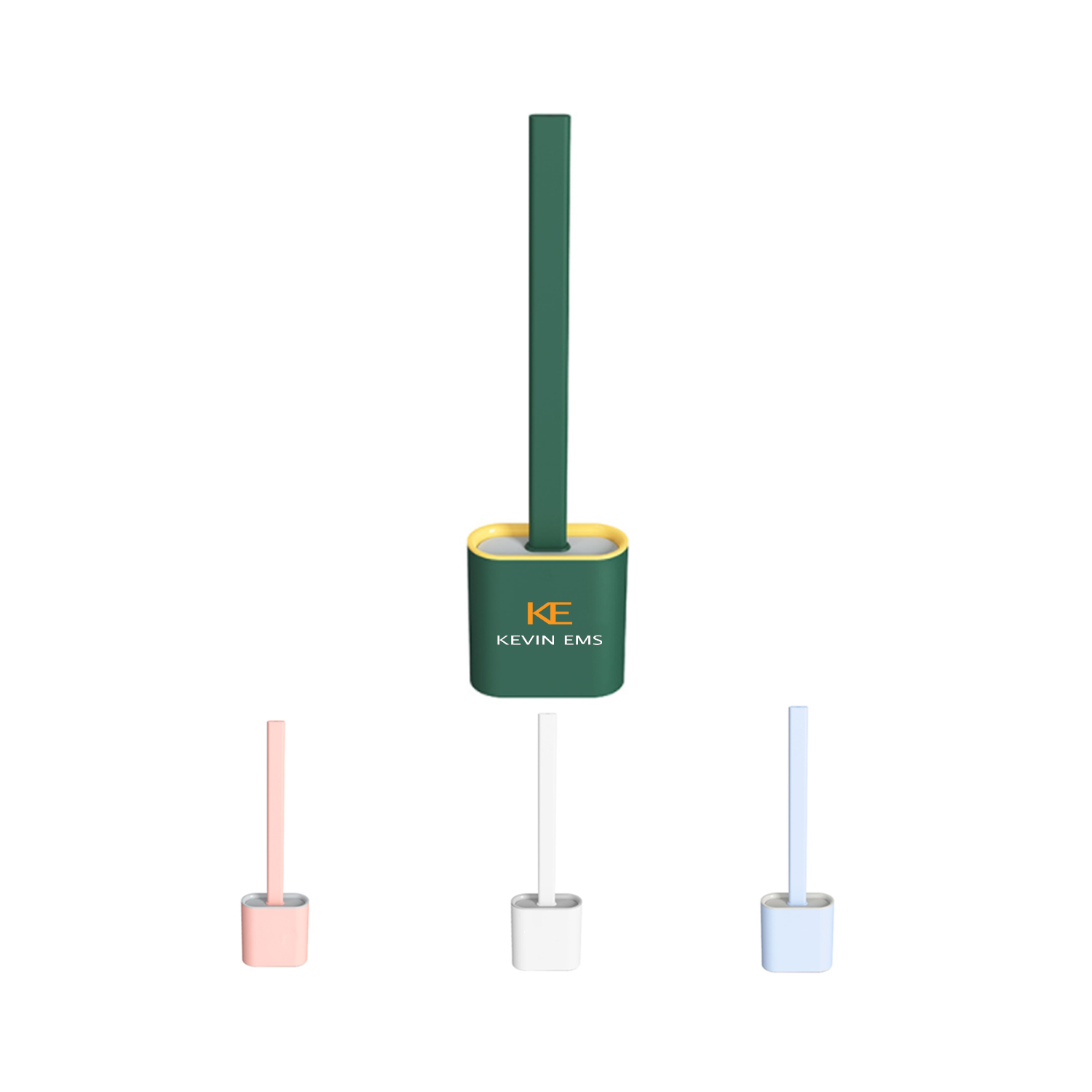 Soft Rubber Long Handle Imitation Silicone Toilet Brush