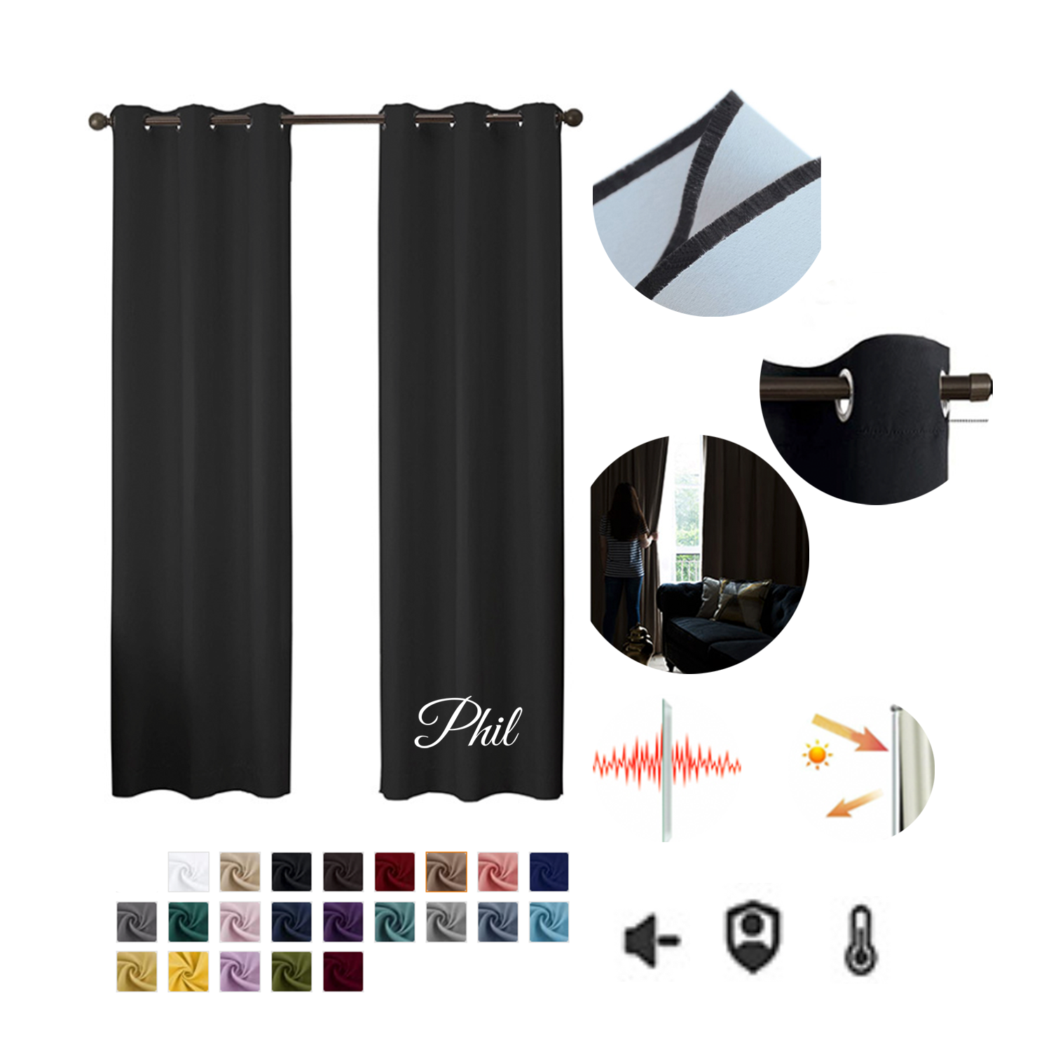 Blackout Curtain Set