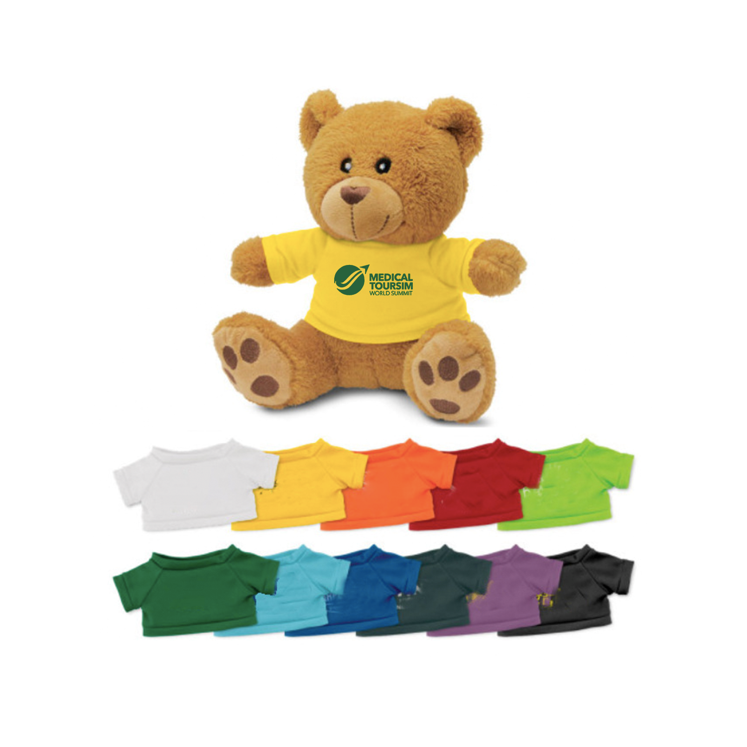 Custom Vacuum-Packable Plush Teddy Bear w/ T-Shirt