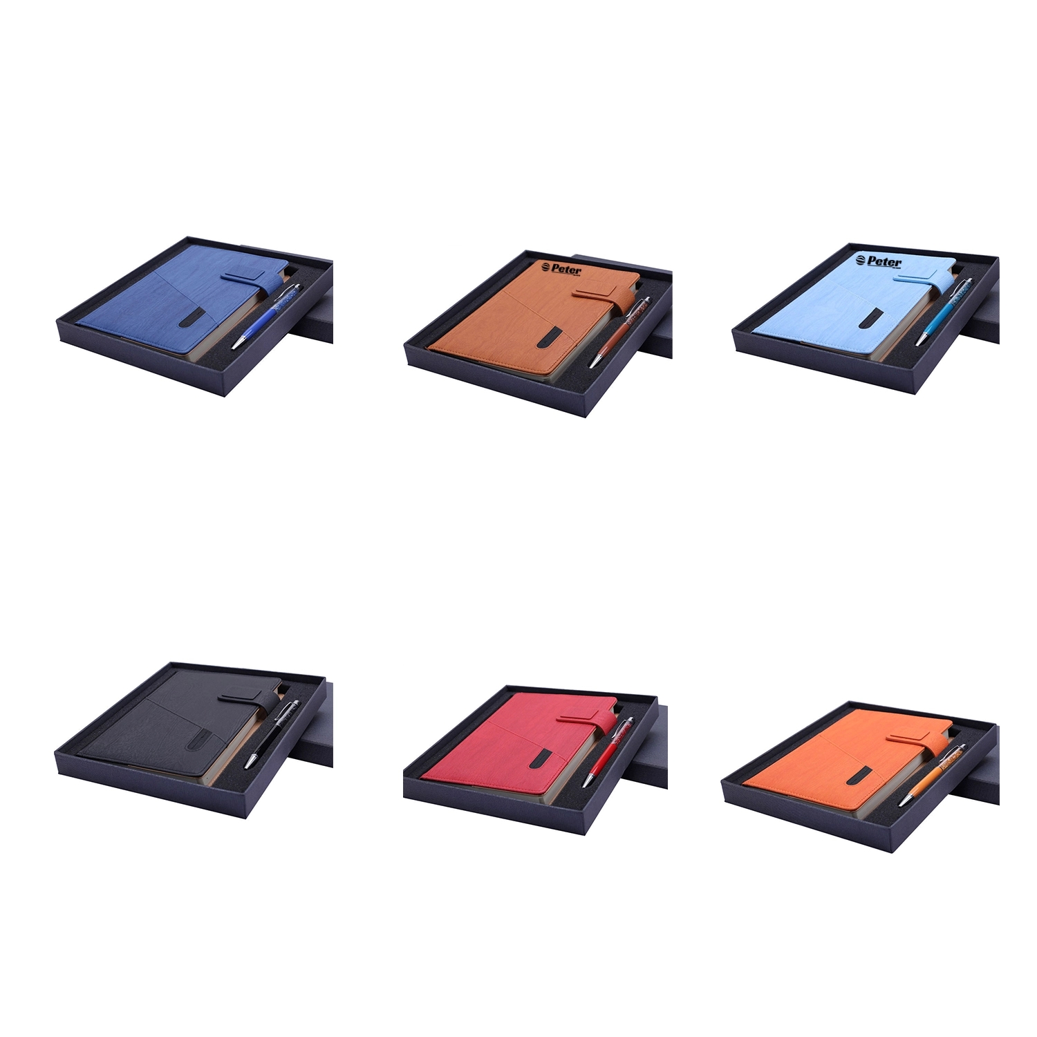 A5 Classic PU Leather  Notebook Gift Set