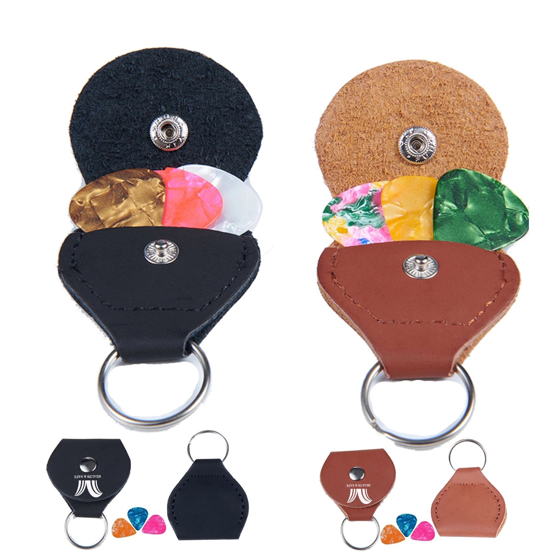 3 PCS Guitar Picks And Holder Case Including