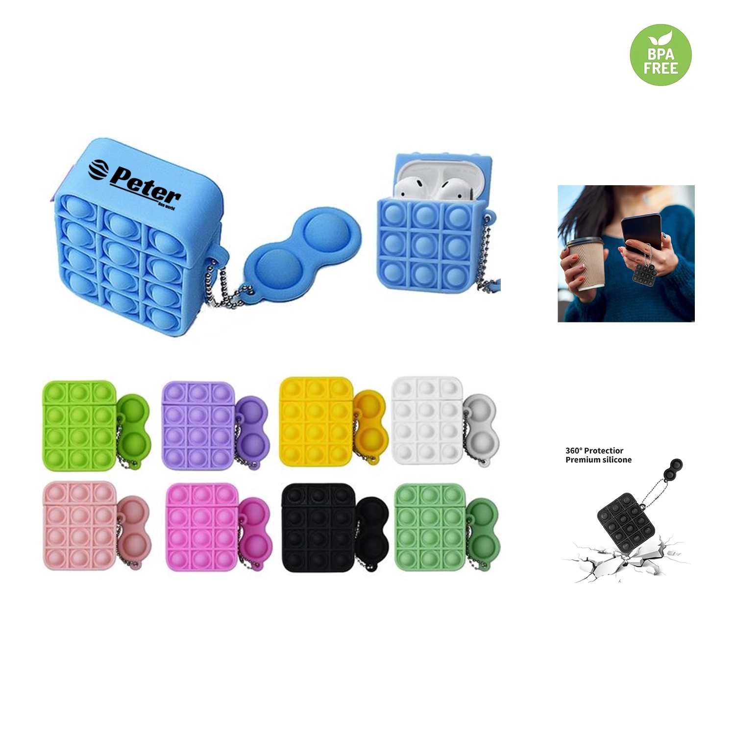 Fidget Sensory Toy for Earphone Case