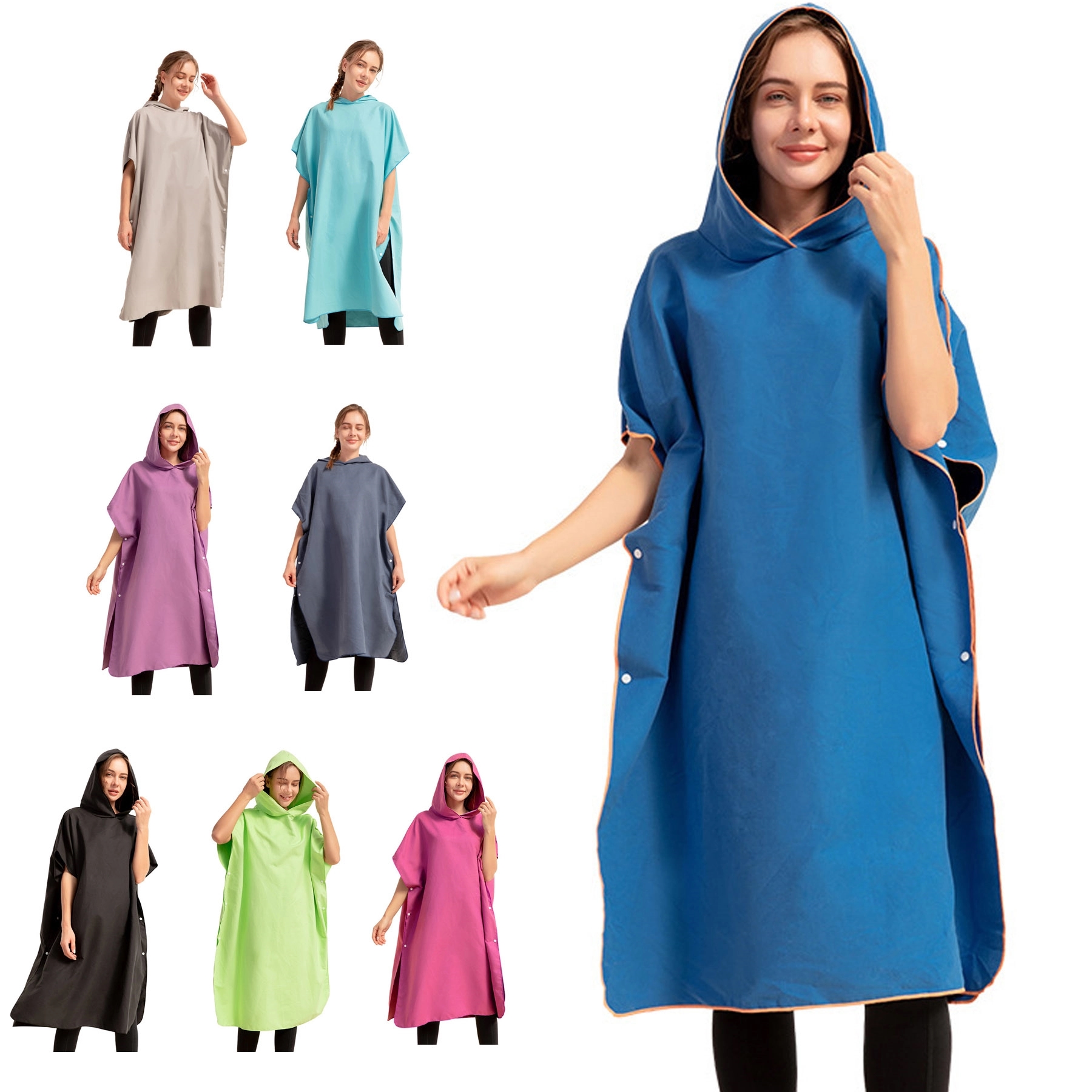 Poncho Changing Robe Towel with Hood