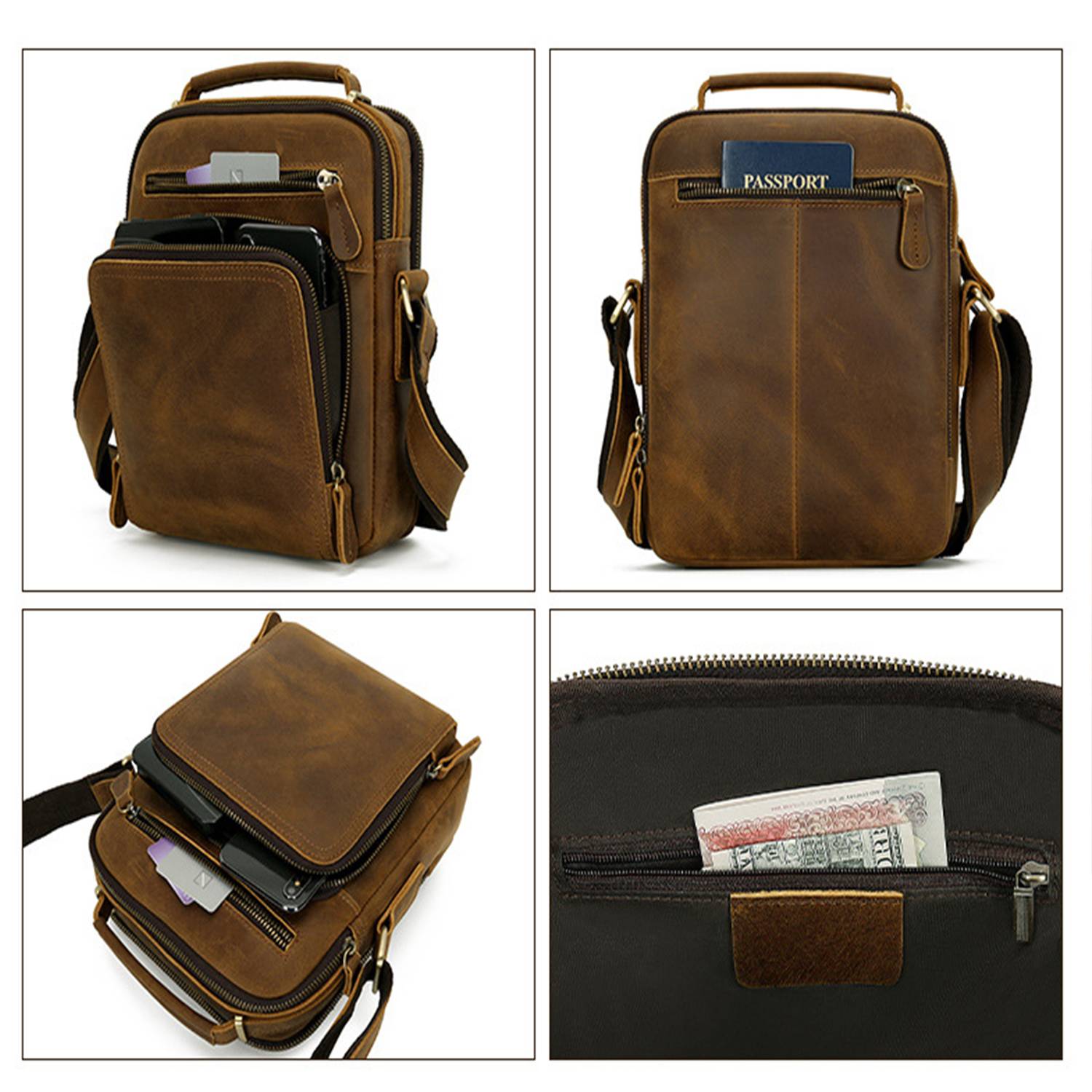 Vintage Shoulder Bag For Men - Image 3