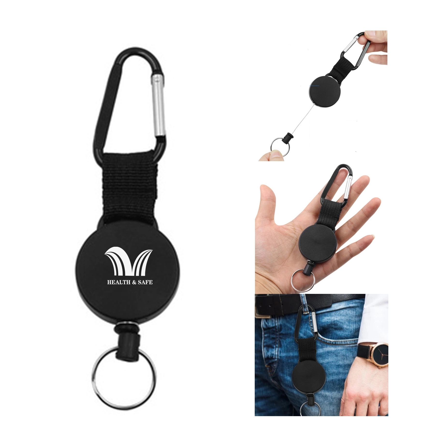 Outdoor Retractable Cord Keychain
