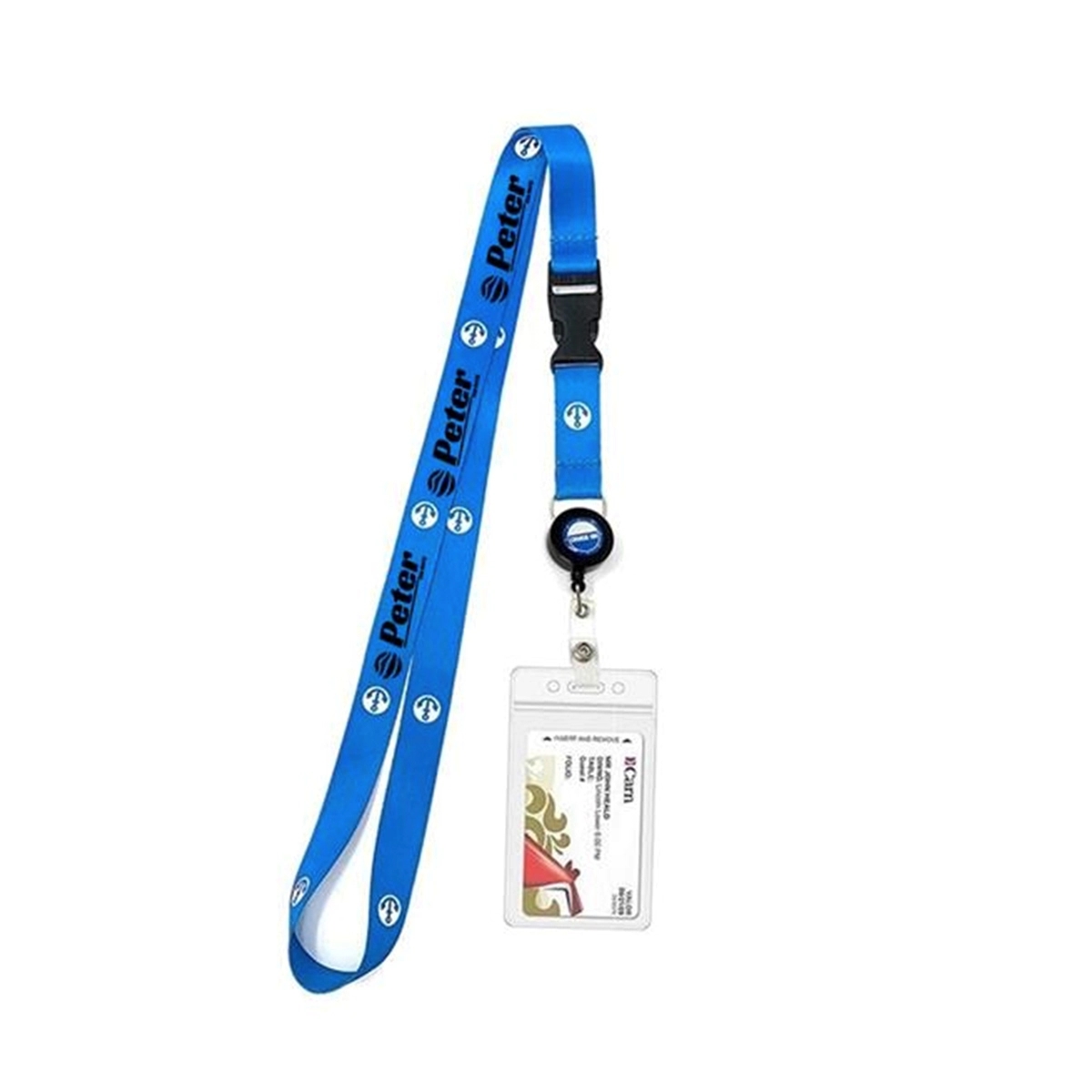Rigid Clear Card Holder With Lanyard