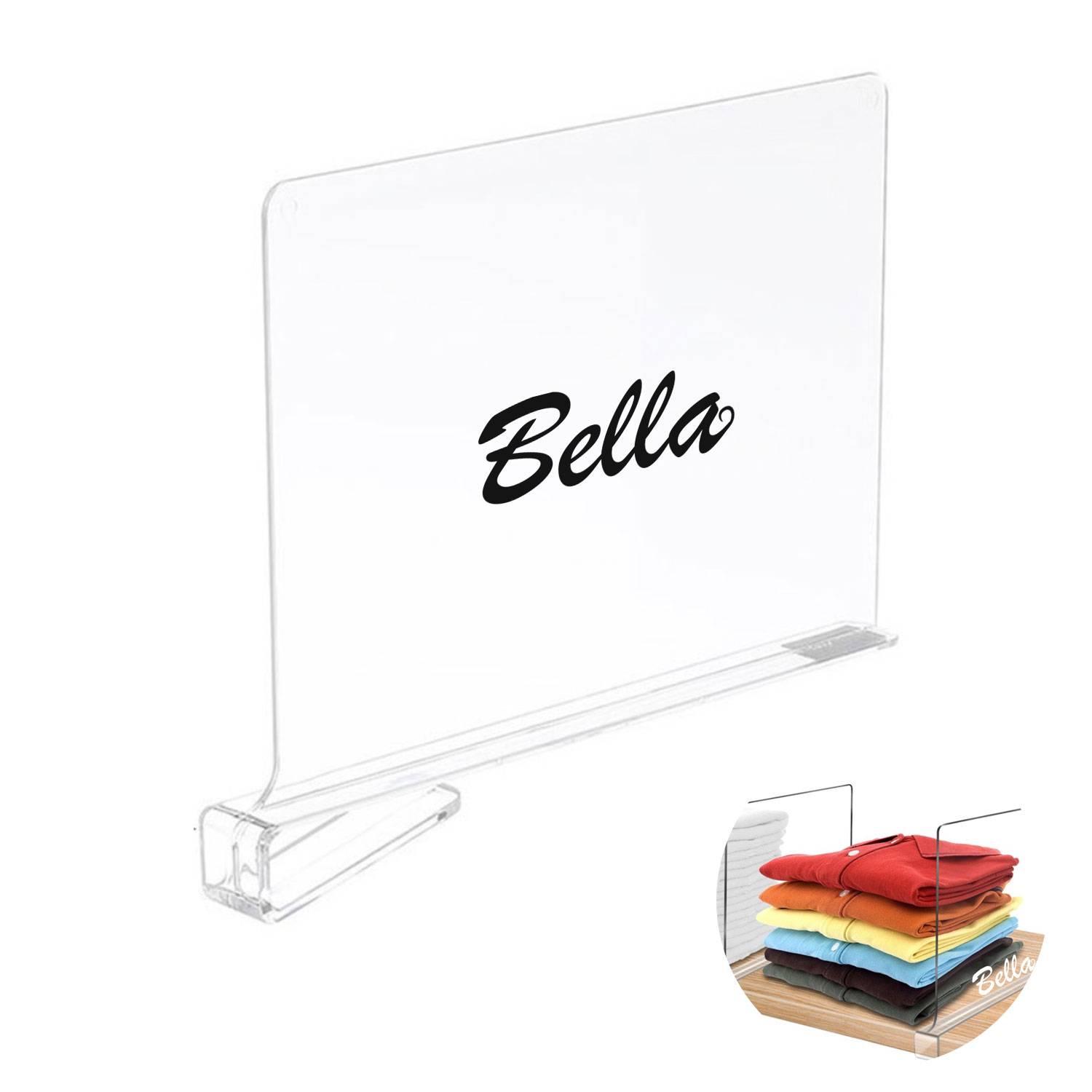 Partition Shelf Clear Acrylic