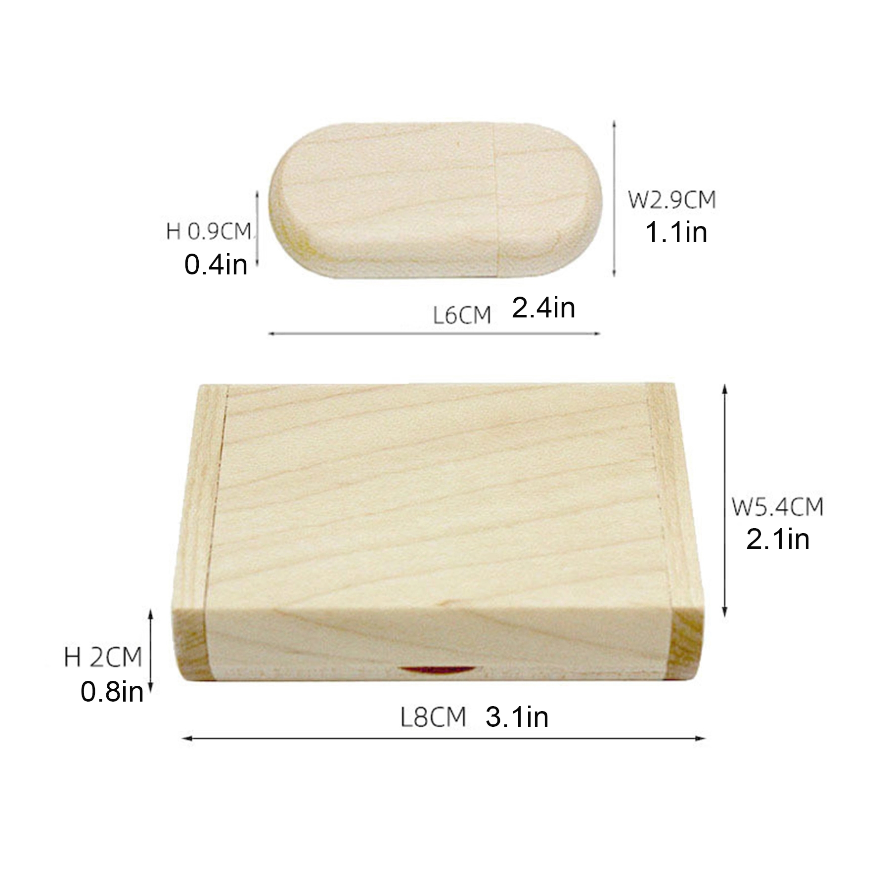 8GB Bulk Wooden USB Drives Thumb Zip Memory Stick with Box - Image 6
