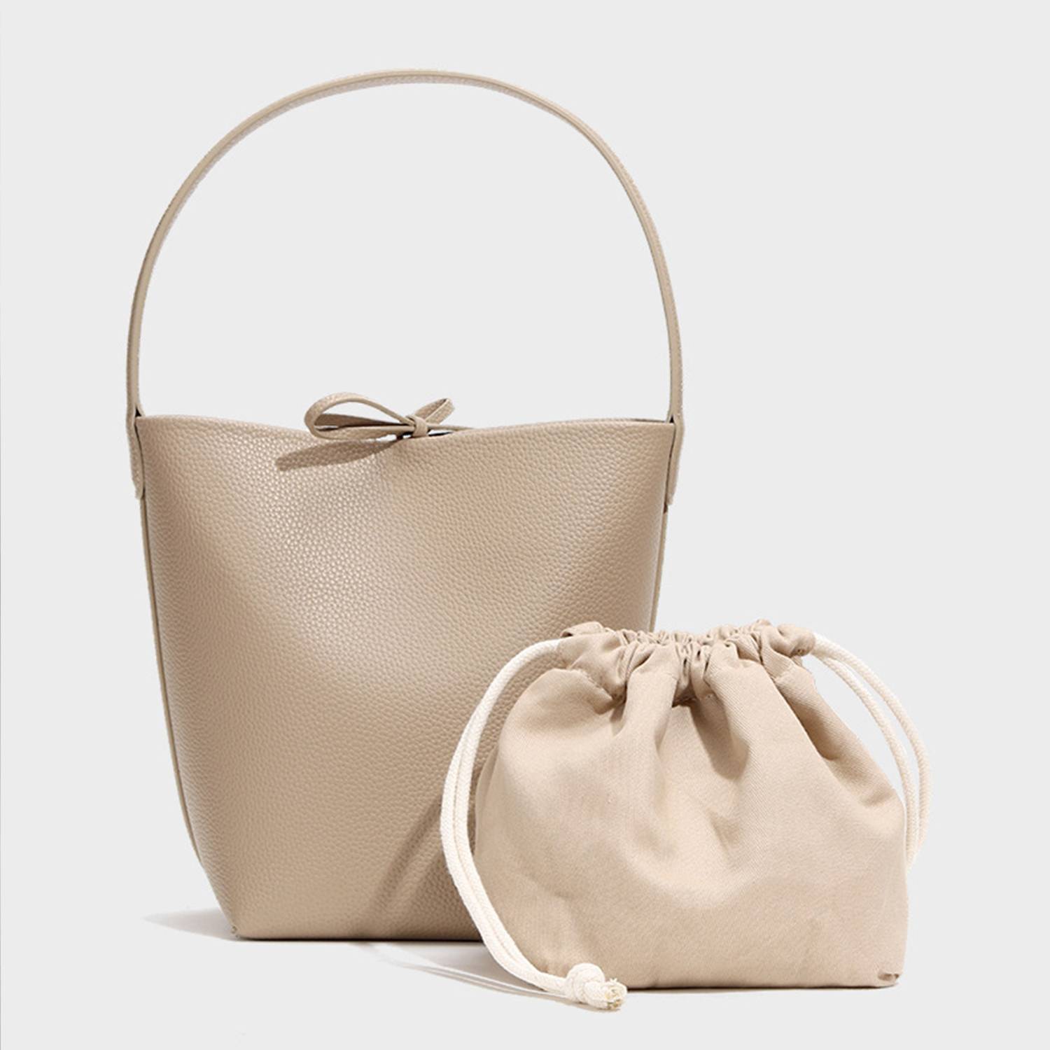 Niche Light Luxury Bucket Tote Bag - Image 5