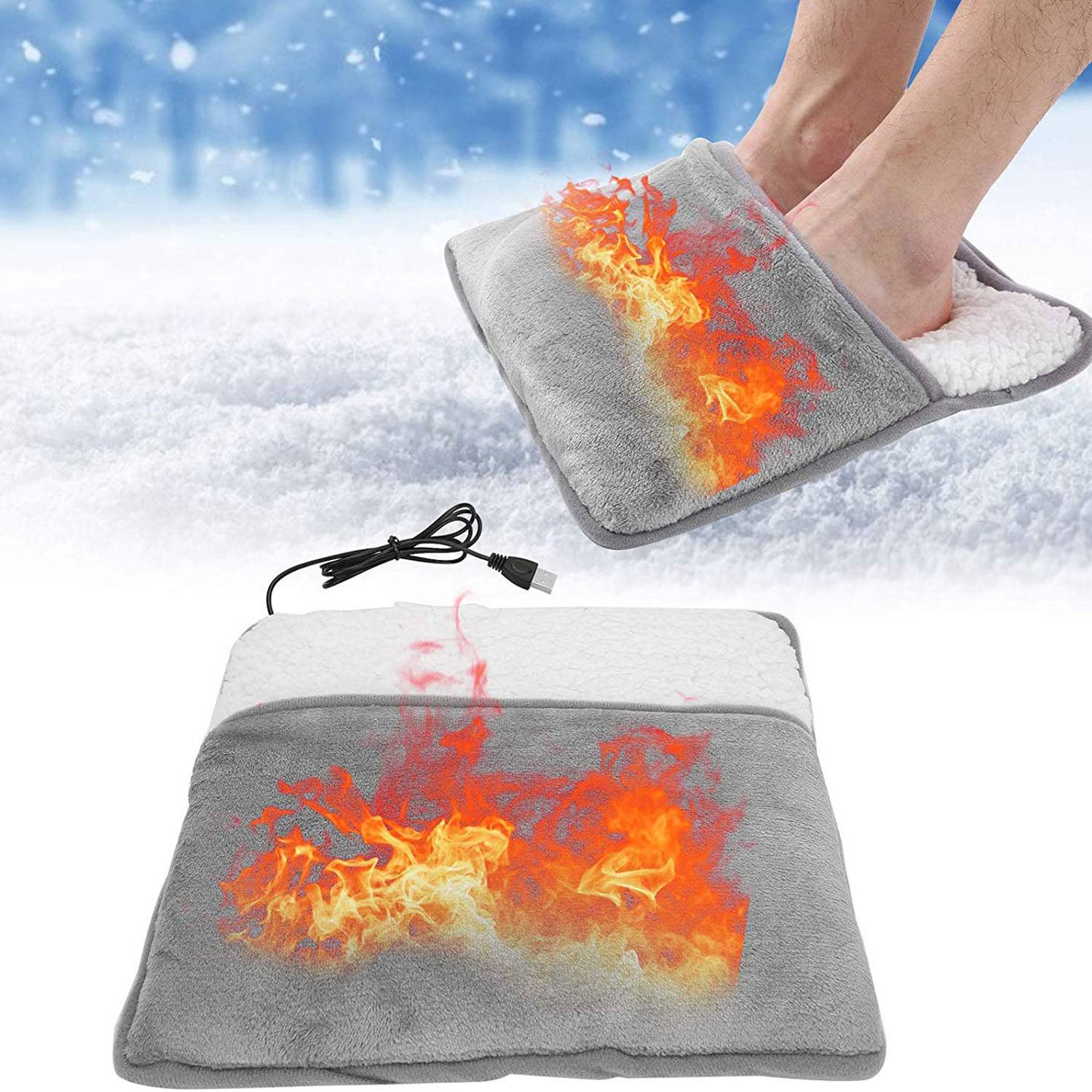 Winter USB Electric Heated Foot Warmer - Image 3