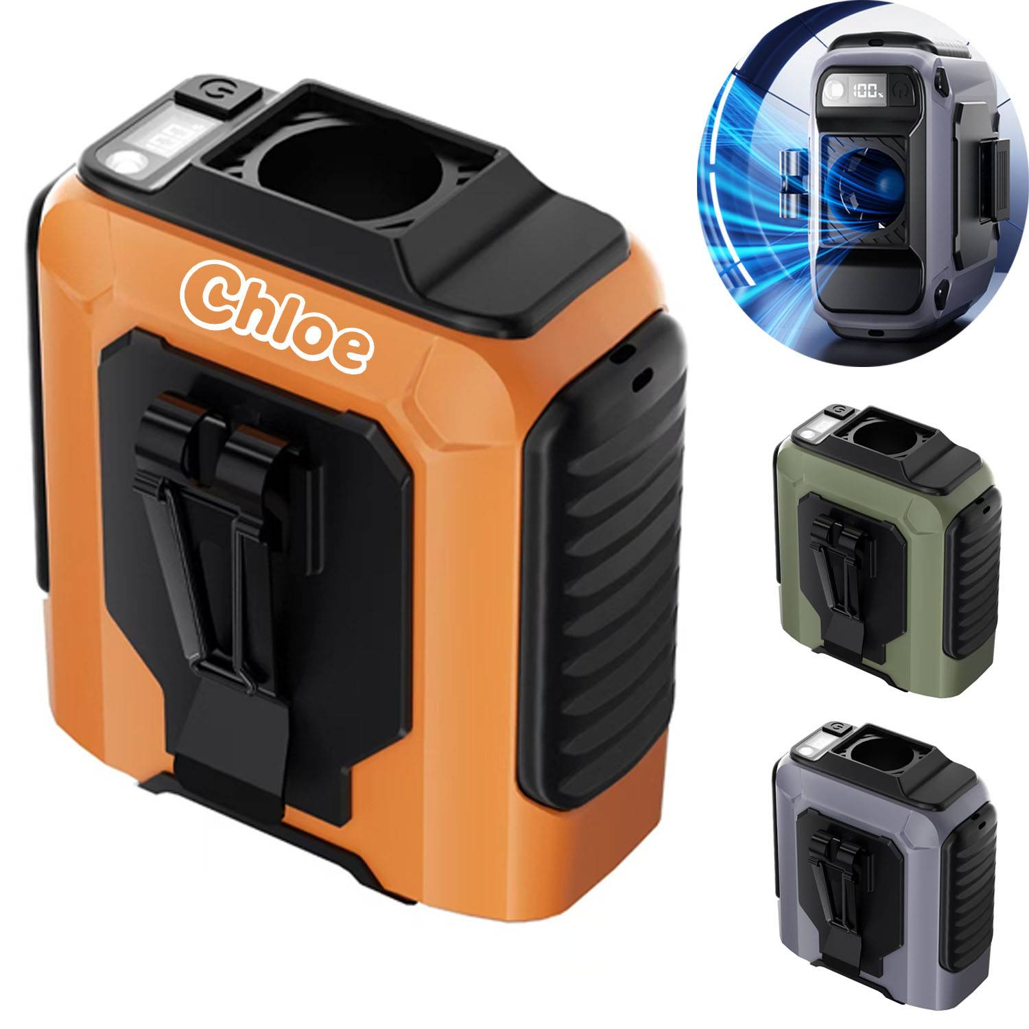 USB Rechargeable Mini Portable Waist Fan