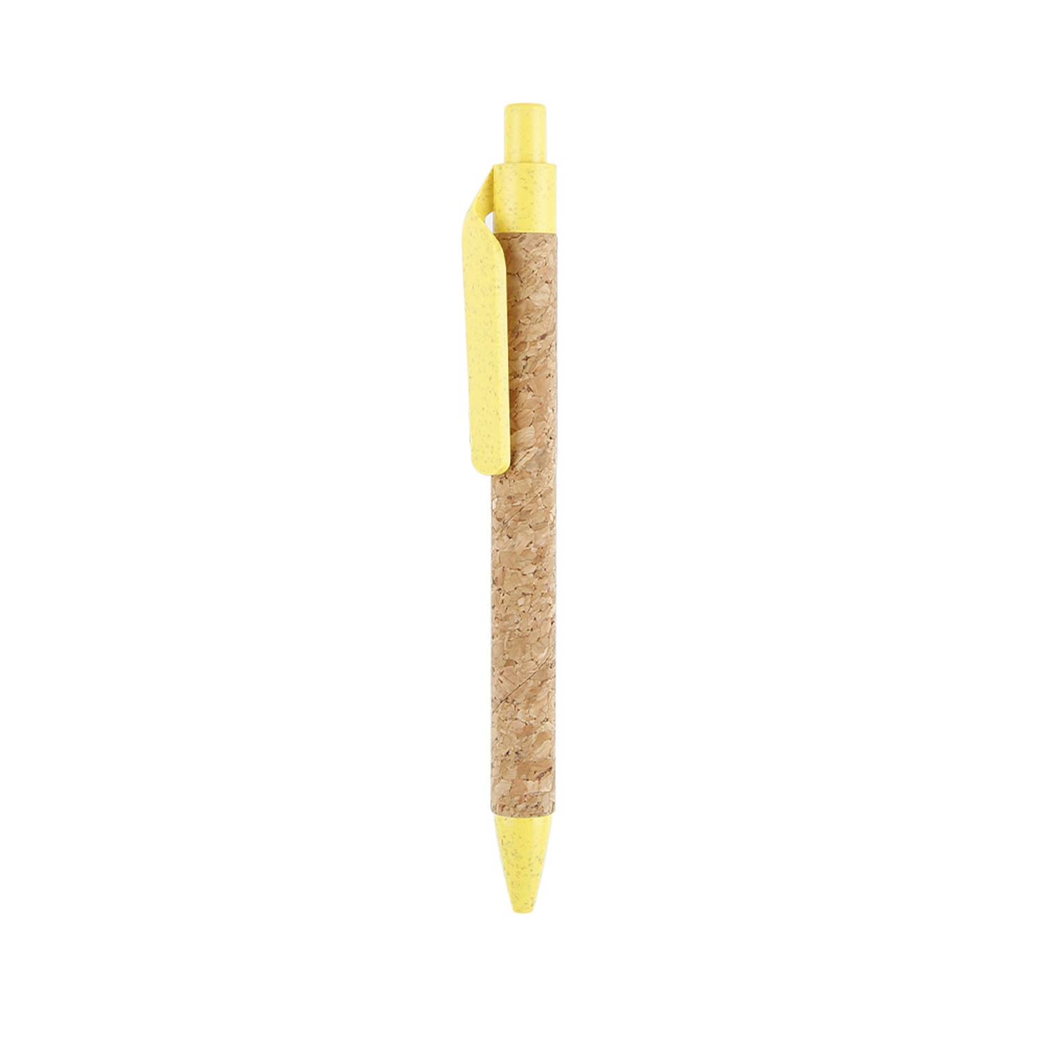 Retractable Wheat Straw Cork Ballpoint Pen - Image 7
