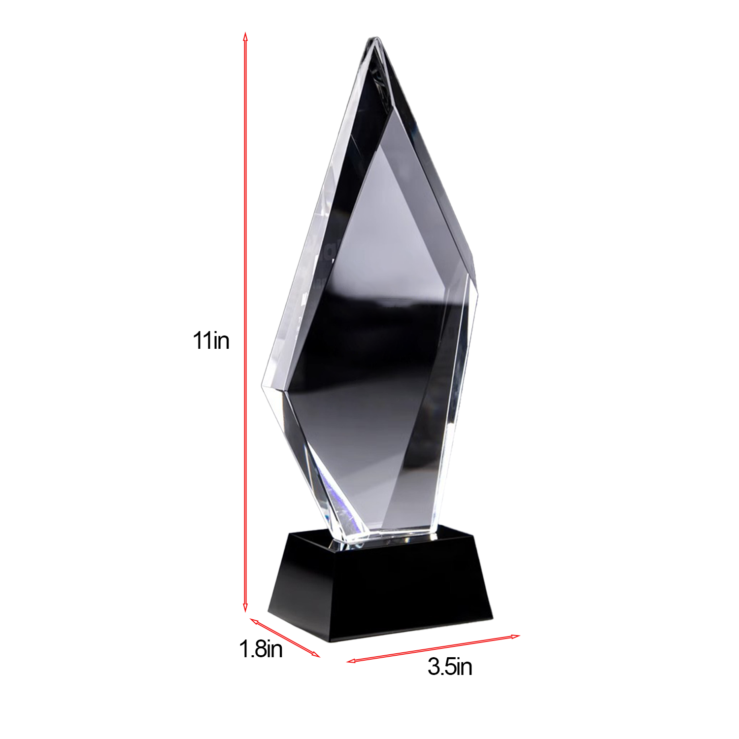 Diamond Geometric Crystal Trophy - Image 4