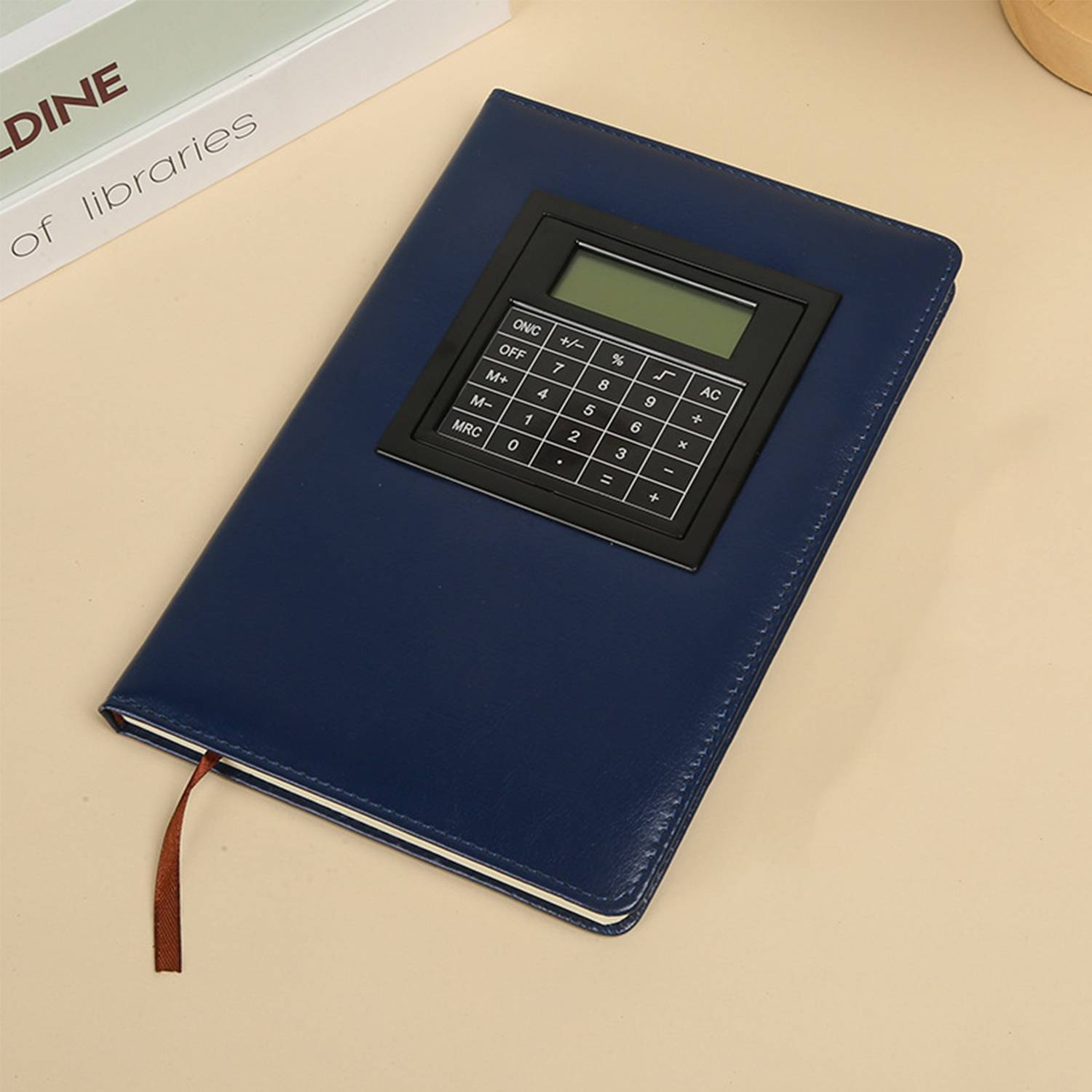 A5 200 Pages PU Leather Notebook w/ Calculator - Image 3