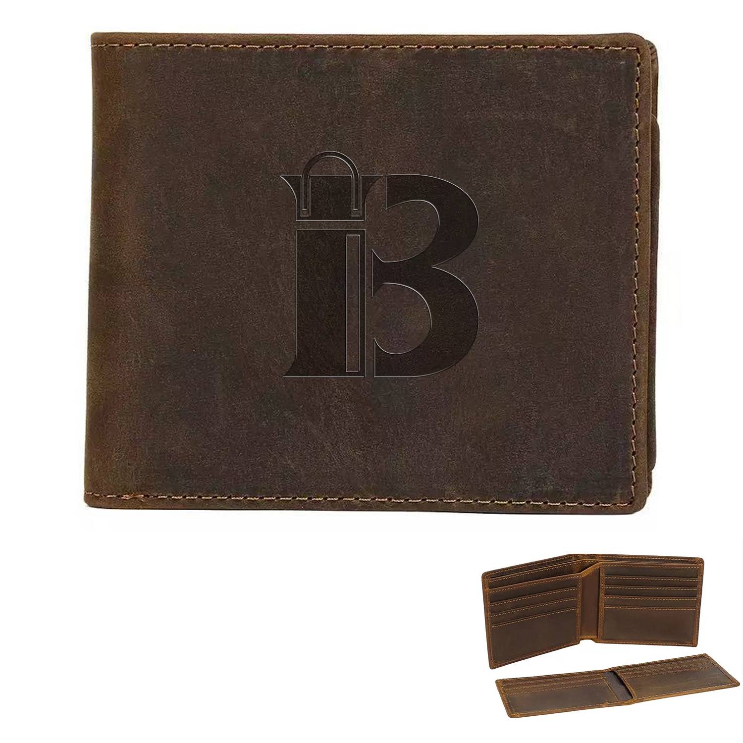 Genuine Leather RFID Blocking Bifold Wallet