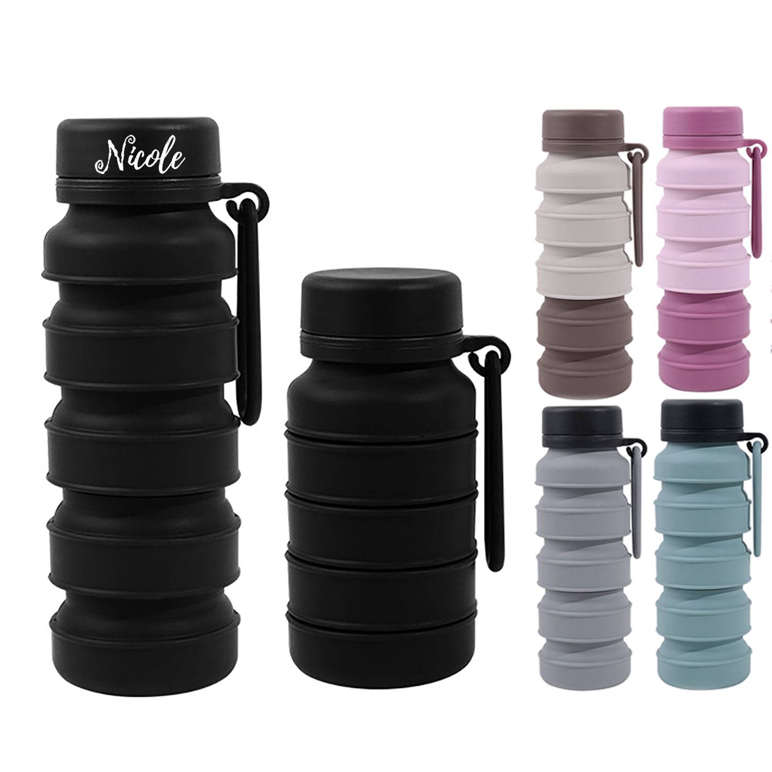 17Oz Foldable Travel Water Bottle