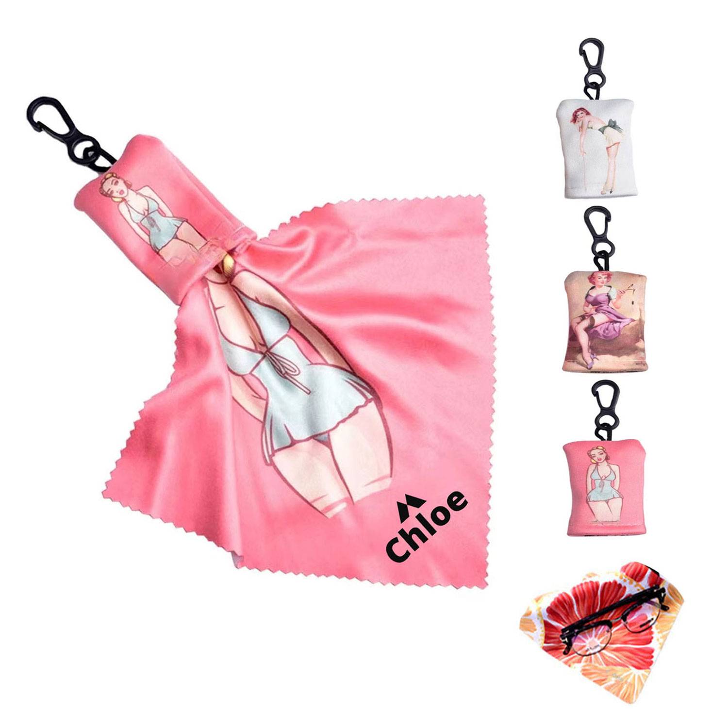 Full Color Custom Microfiber Screen Cleaner Cloth