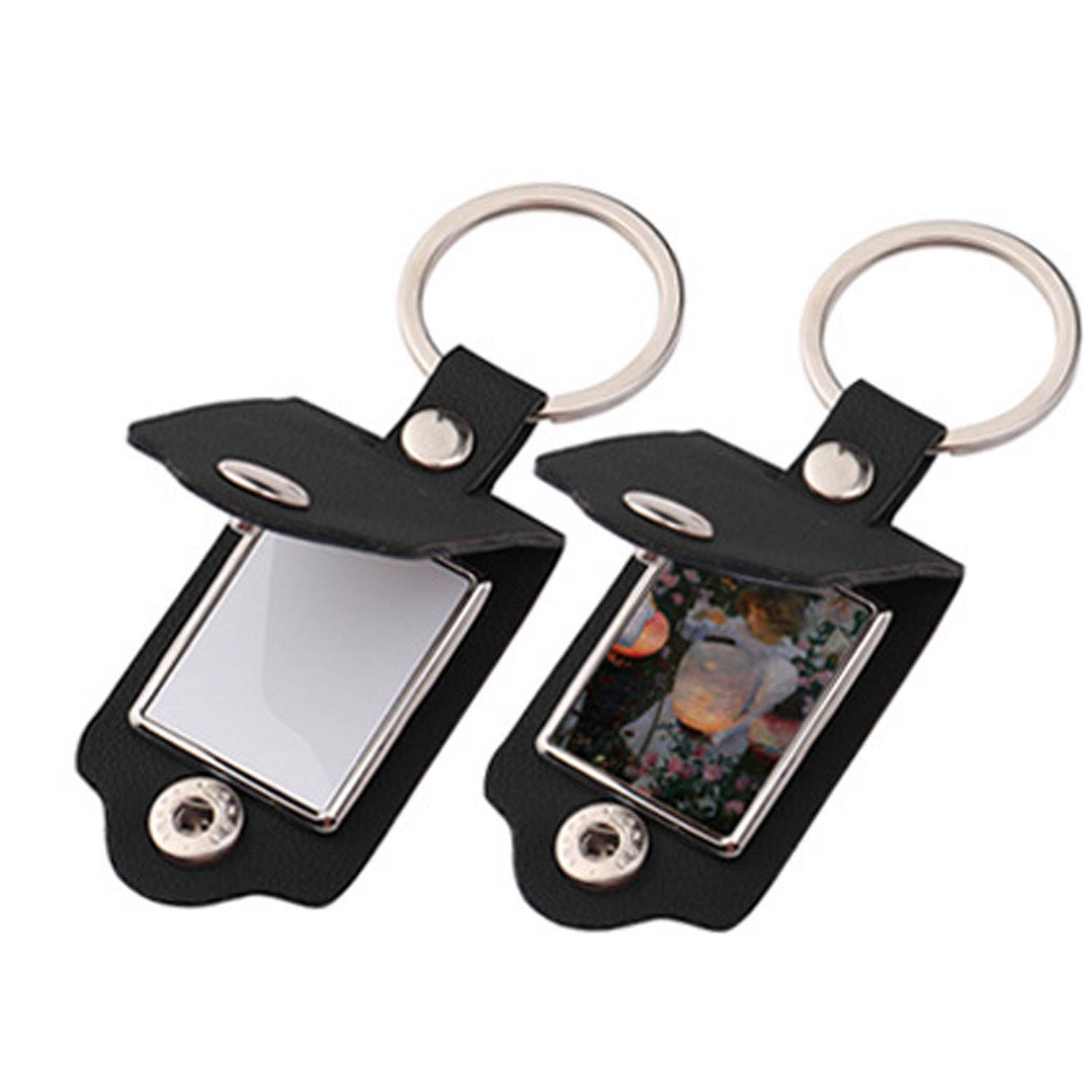 Custom PU Leather Photo Keychain - Image 5