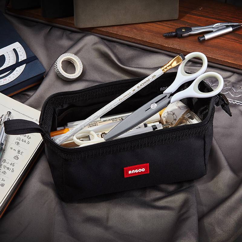 Portable Zipper Pencil Case Pouch Bag - Image 4