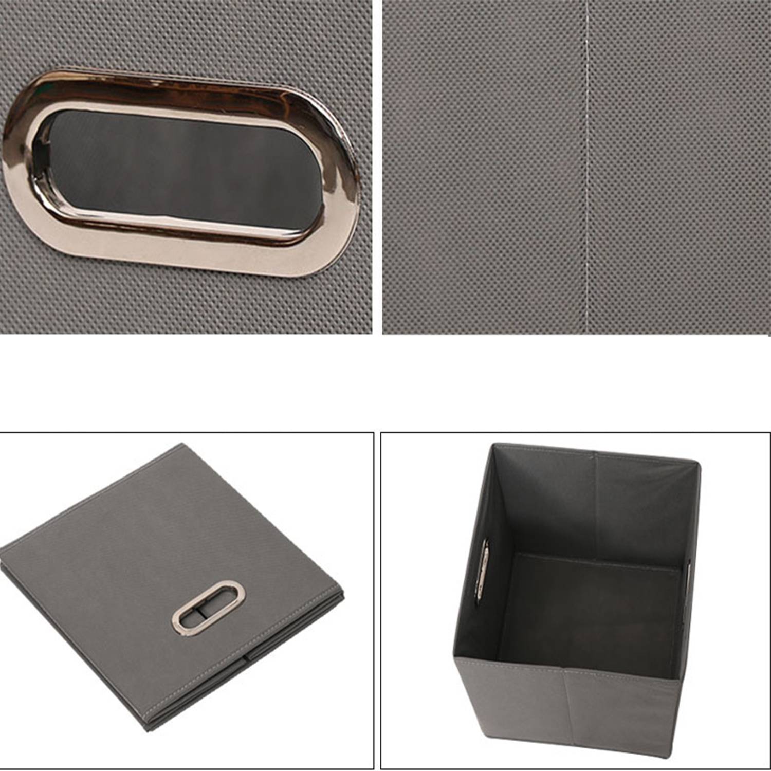 Cube Storage Boxes With Double Metal Handle - Image 4