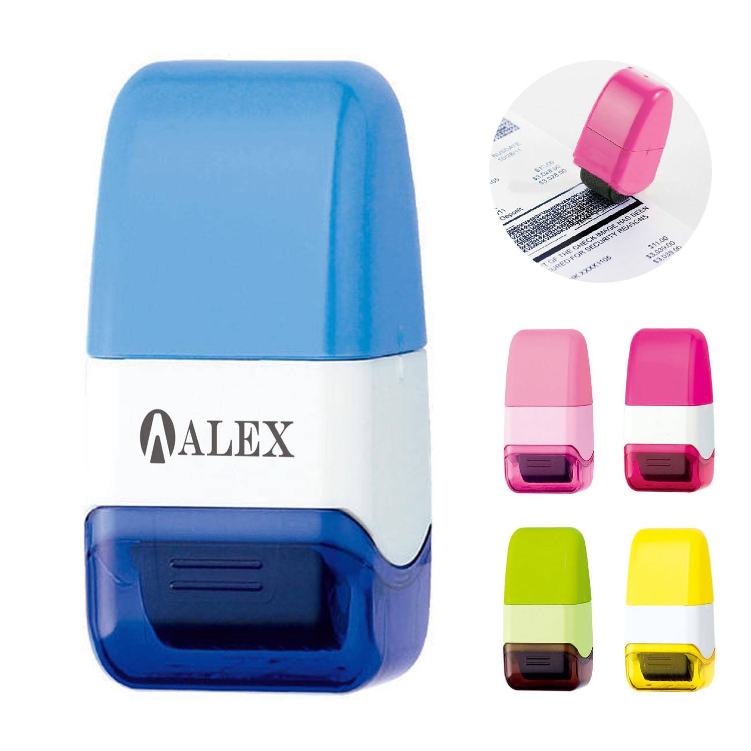 Reusable Identity Theft Protection Stamp Roller