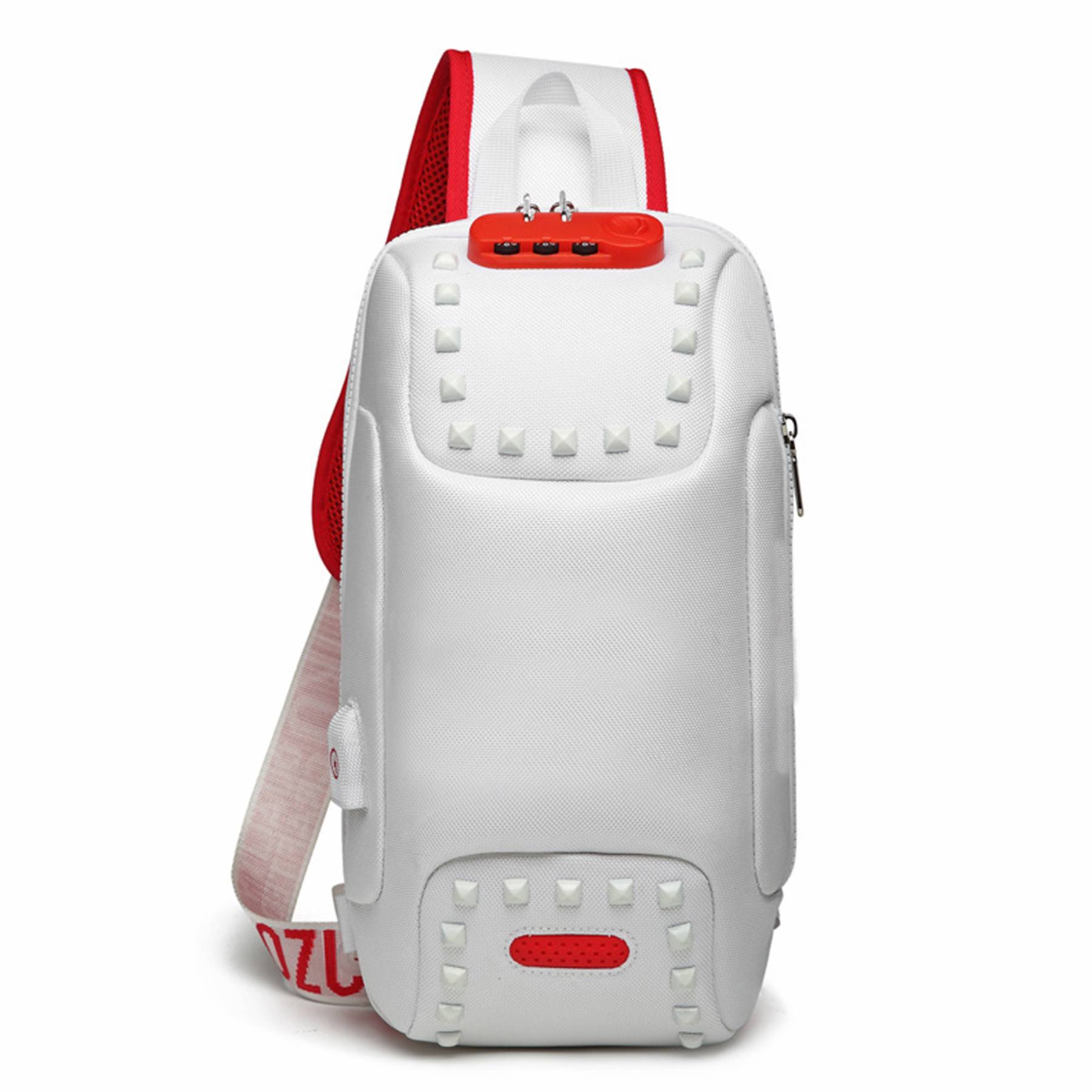 Oxford Men Sling Backpack Anti Theft Crossbody Shoulder Bag - Image 9