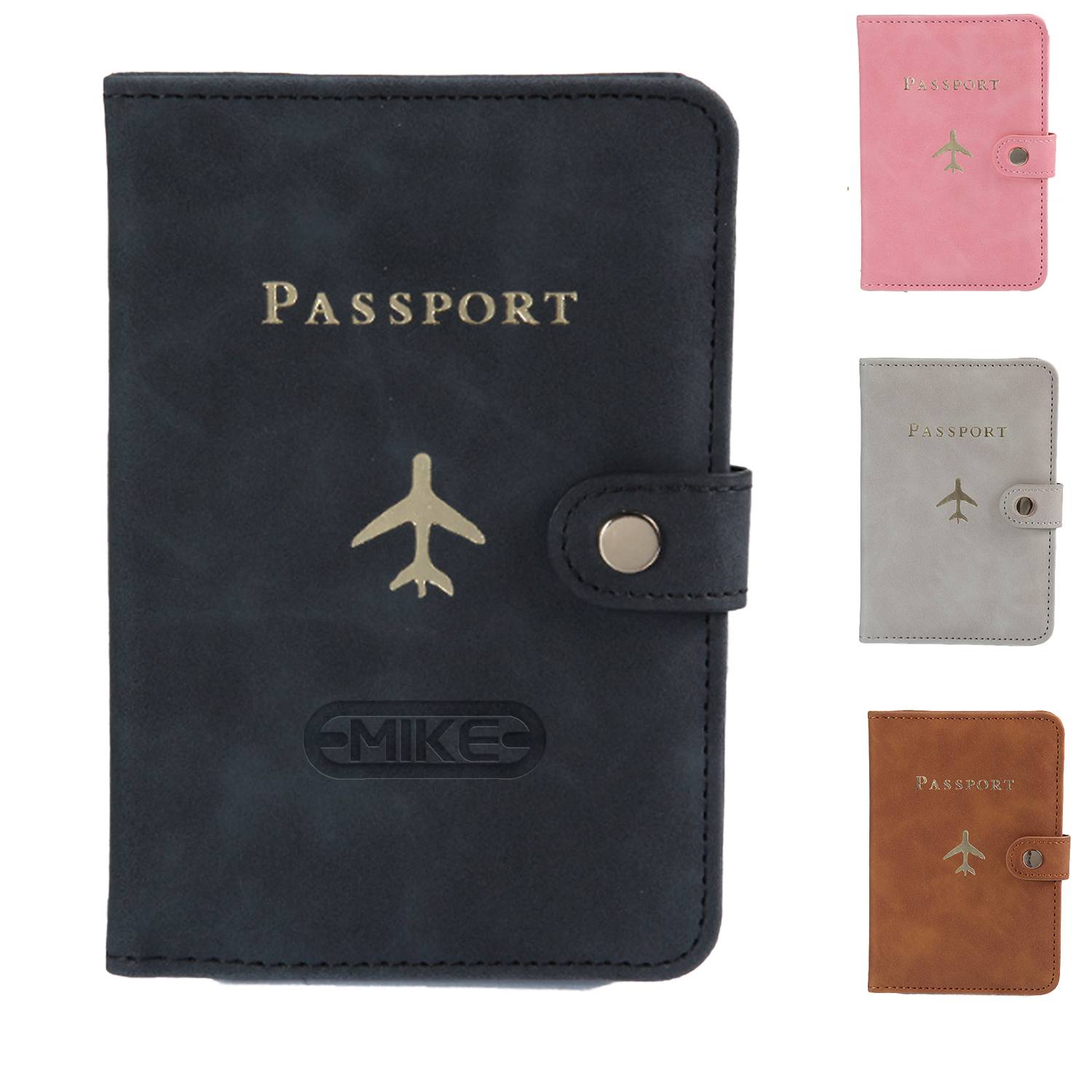 Multi-Card PU Passport Protector Holder