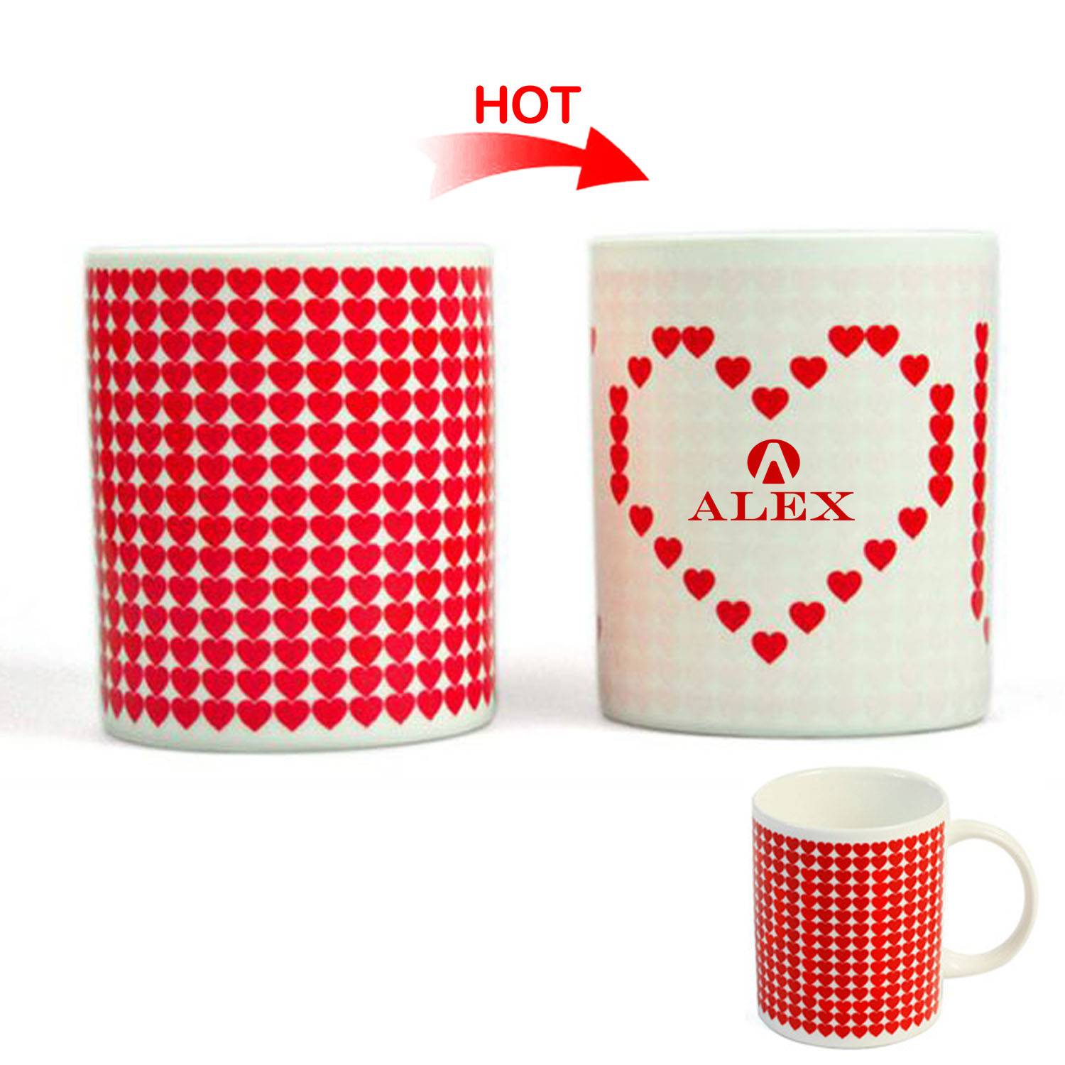 12oz Romantic Color-Changing Ceramic Coffee Mug