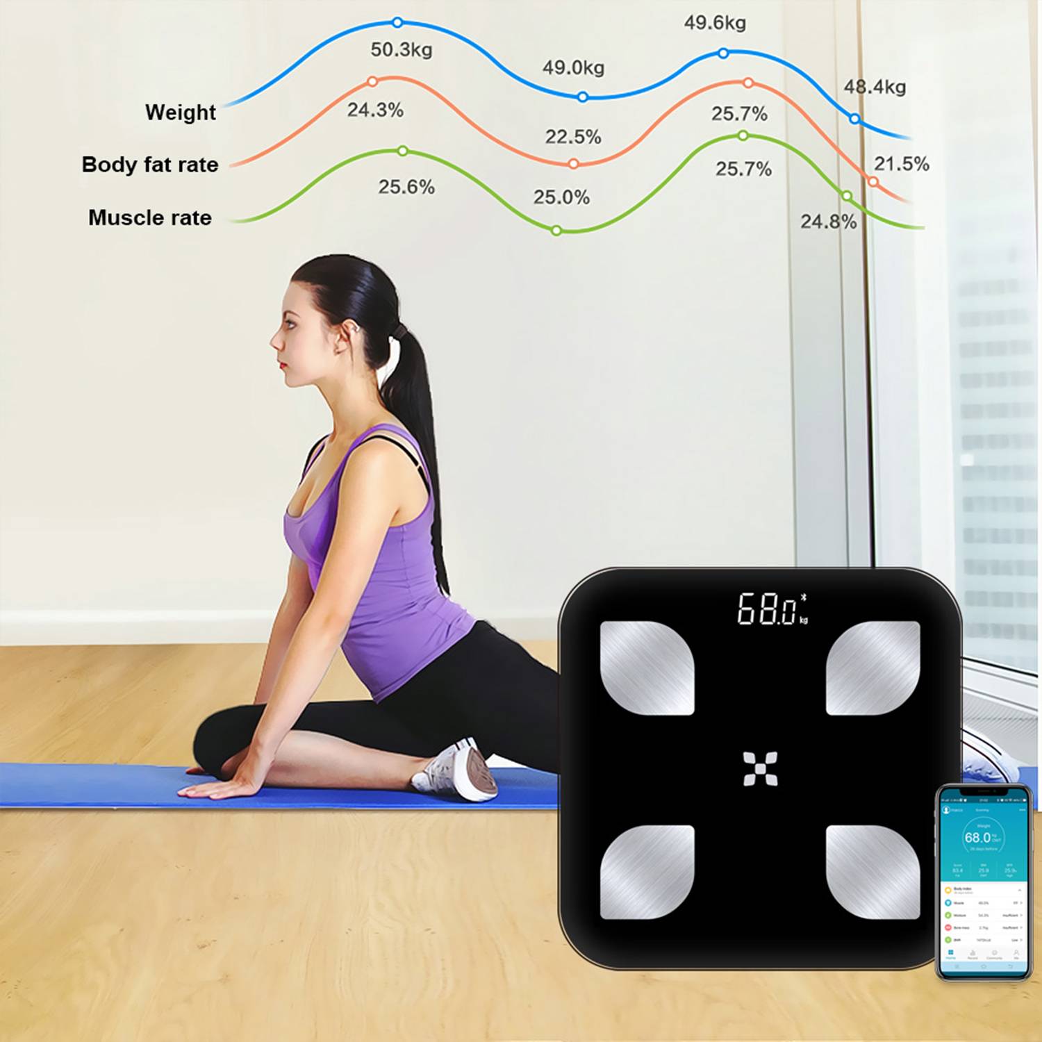 Bluetooth Body Fat Scale - Image 5
