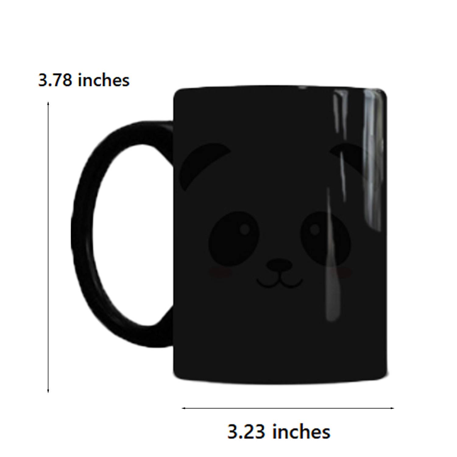 10oz Panda Color Changing Ceramic Coffee Mug - Image 4