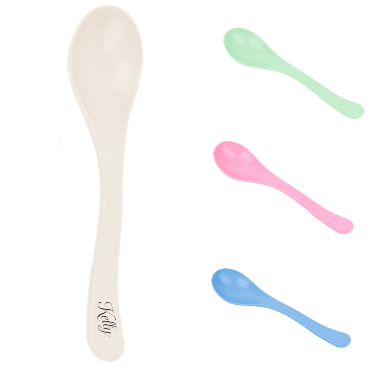 Kids Eco Friendly Wheat Straw Soup Spoons