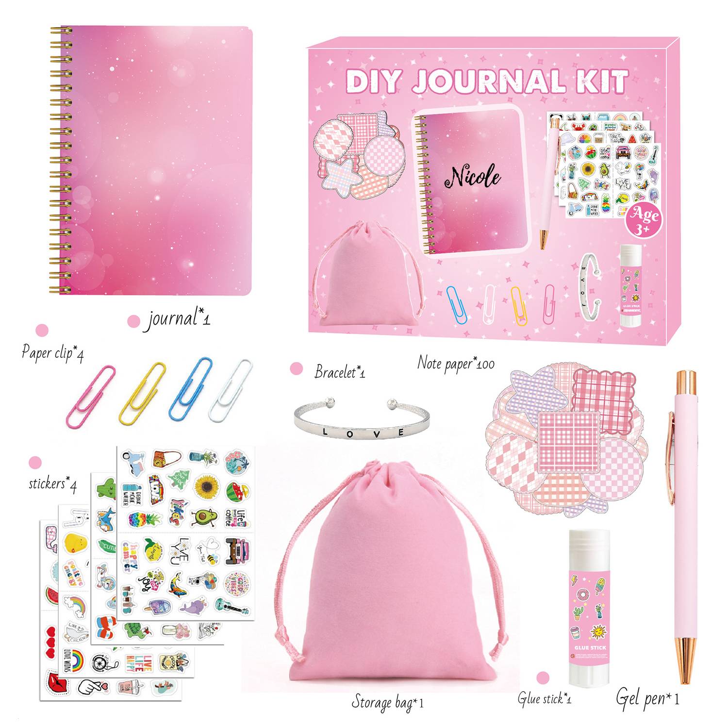 DIY Journal Set Gifts for Girls Teenager