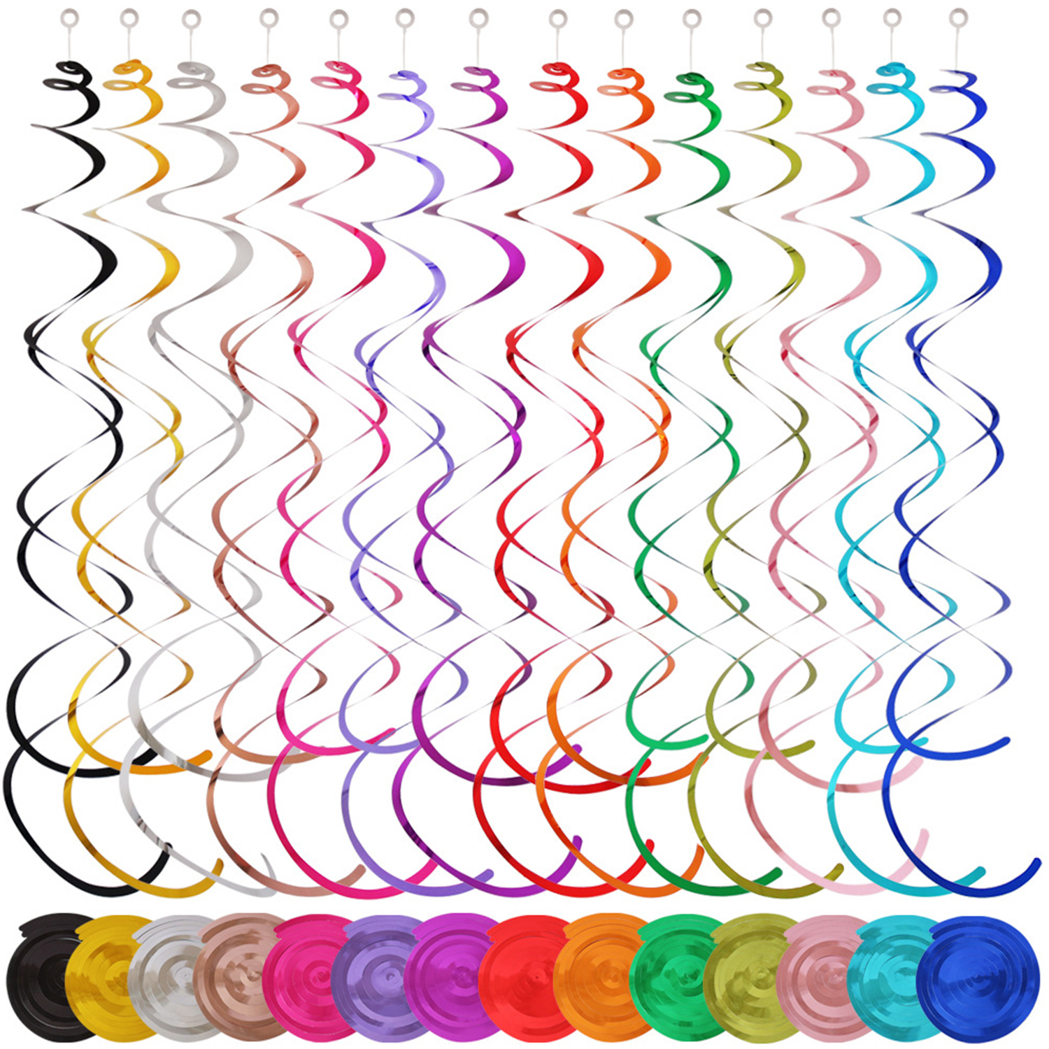 Whirlpool streamer hanging party decoration