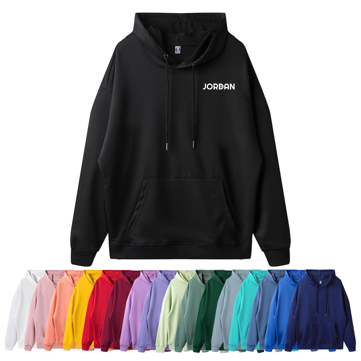 10.6oz 80%cotton20%polyester Heavyweight French Terry Hoodie