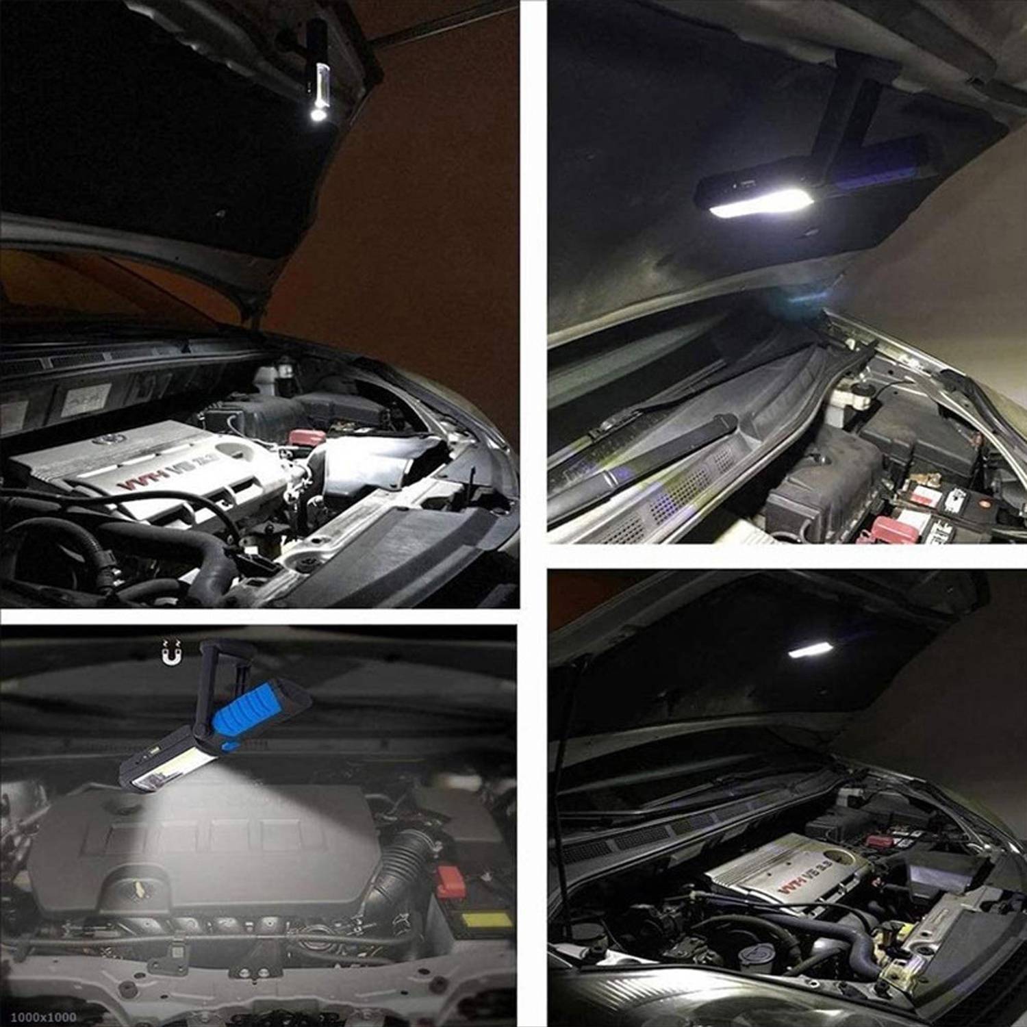 Adjustable Magnetic LED Work Flashlight w/ Hook - Image 8