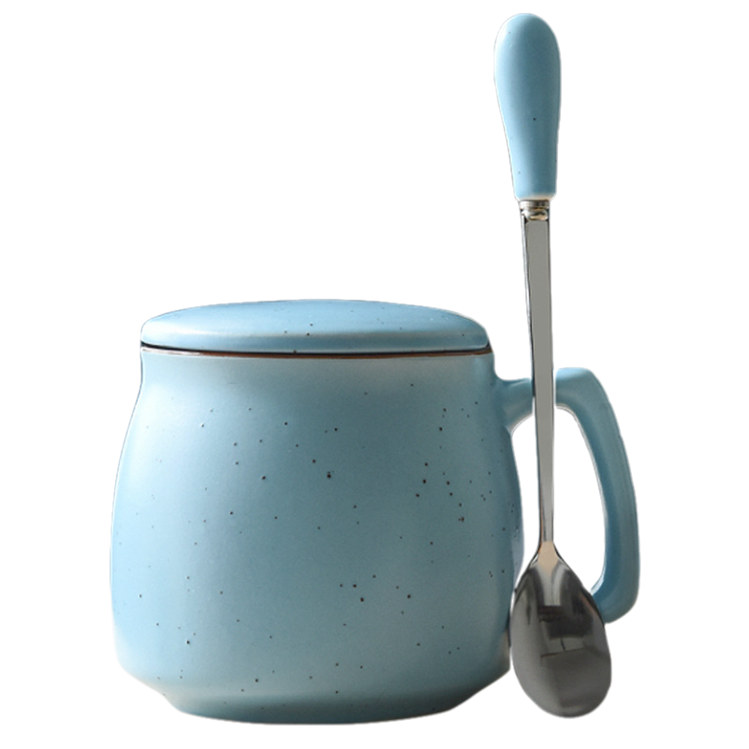 12oz Spill Resistant Ceramic Mug w/ Spoon - Image 5