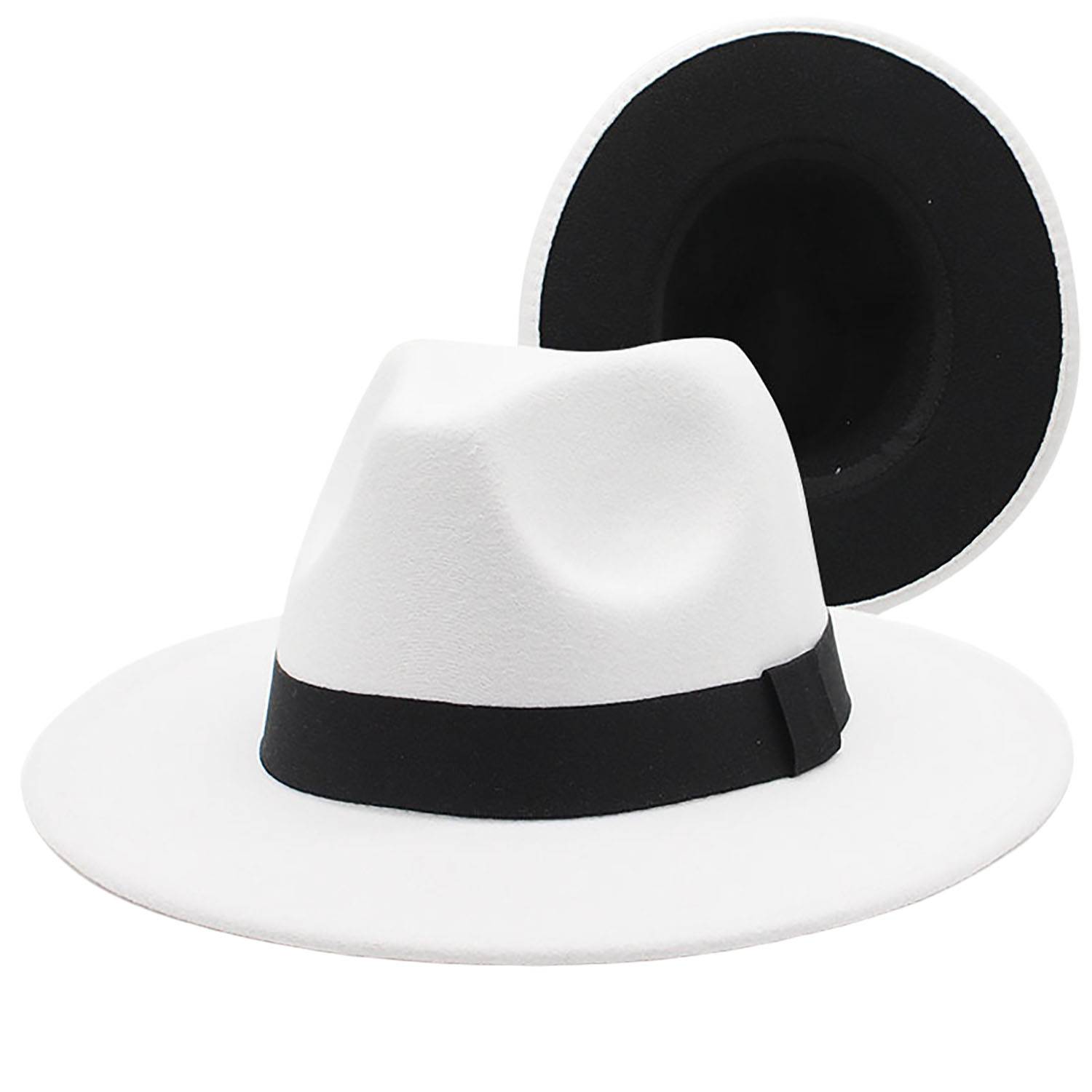 Wide Brim Fedora Hats for Women Men - Image 8
