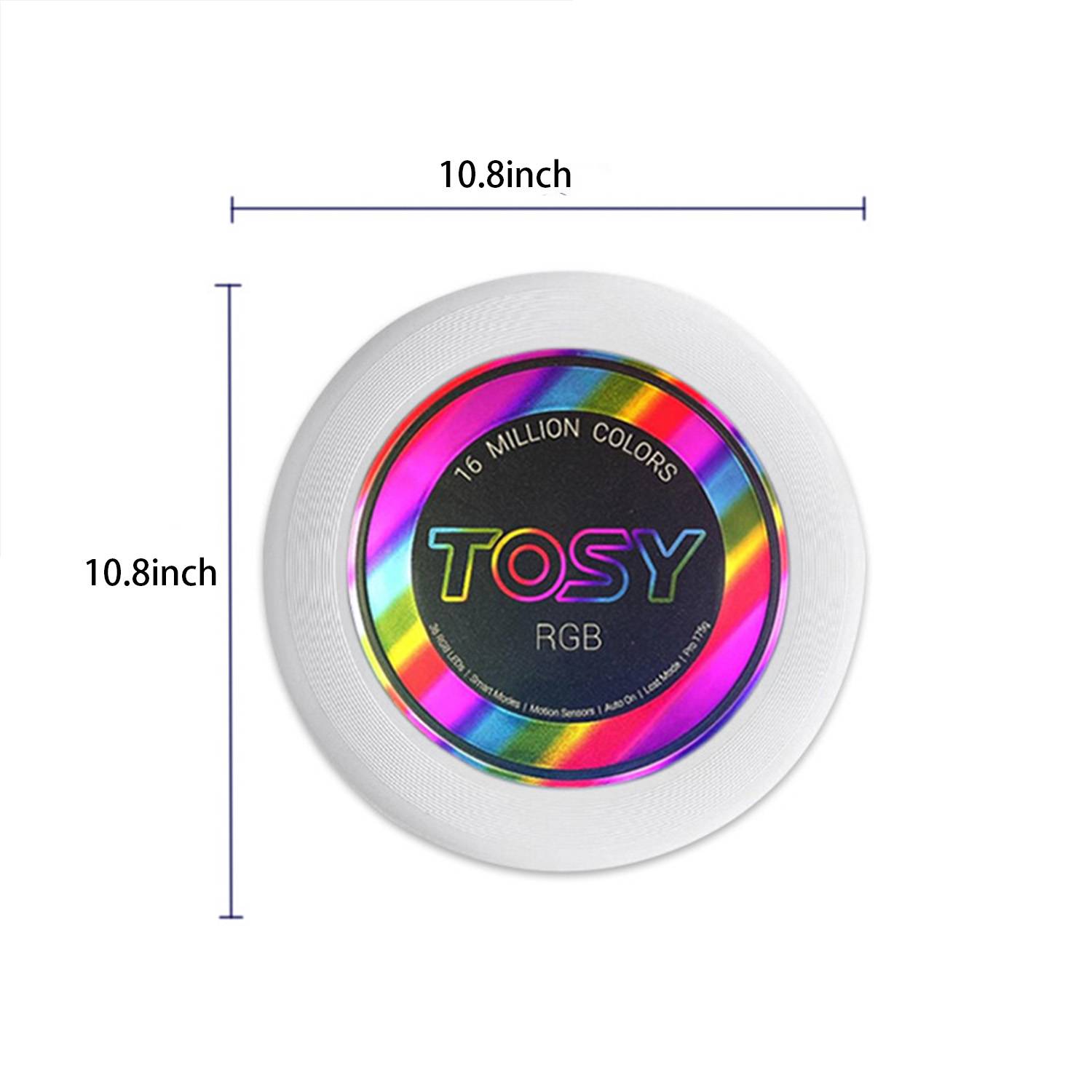 Custom LED Glowing Flying Disc - PE Material & Outdoor Fun - Image 3