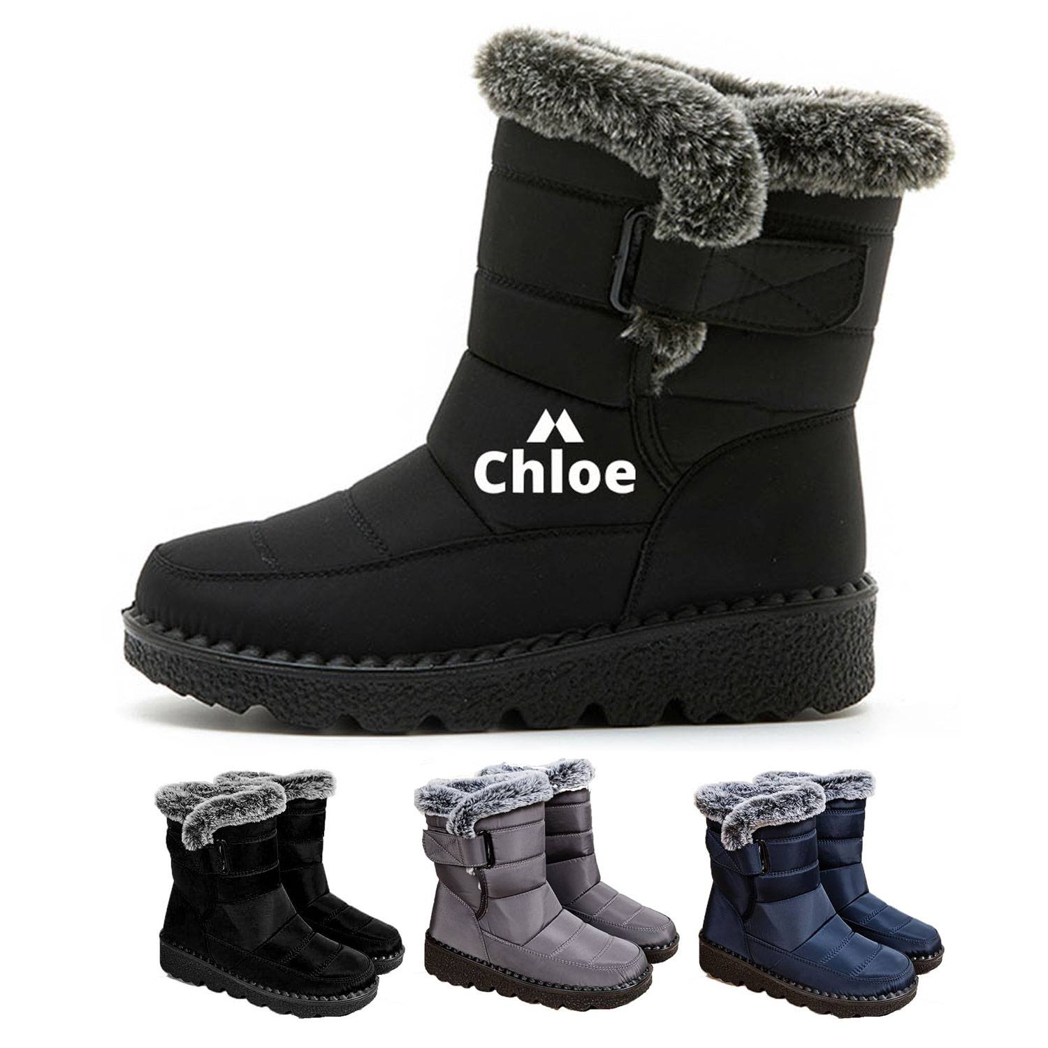 Women's thick-soled winter warm snow boots