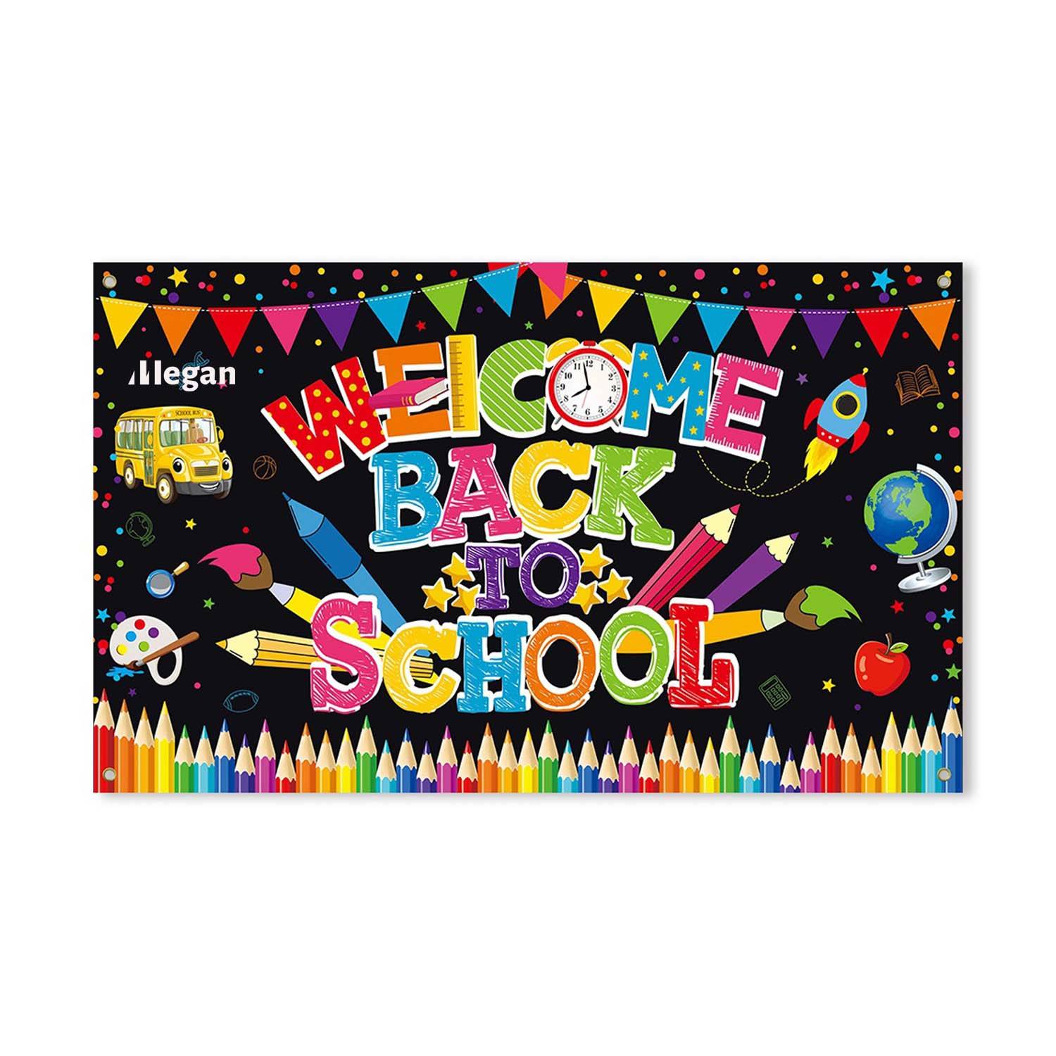 Welcome Back To School Backdrop