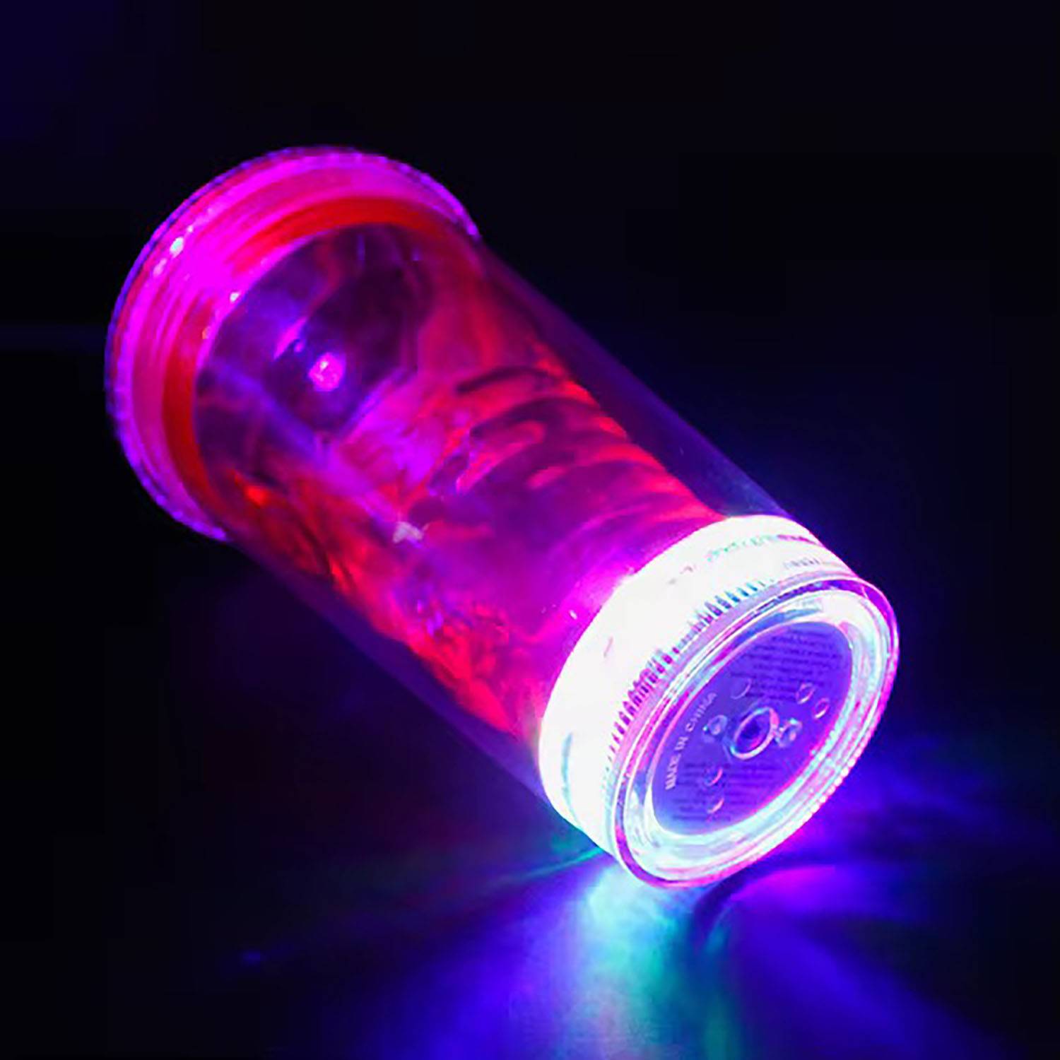 12oz LED Light Up Halloween Skeleton Straw Cup - Image 7