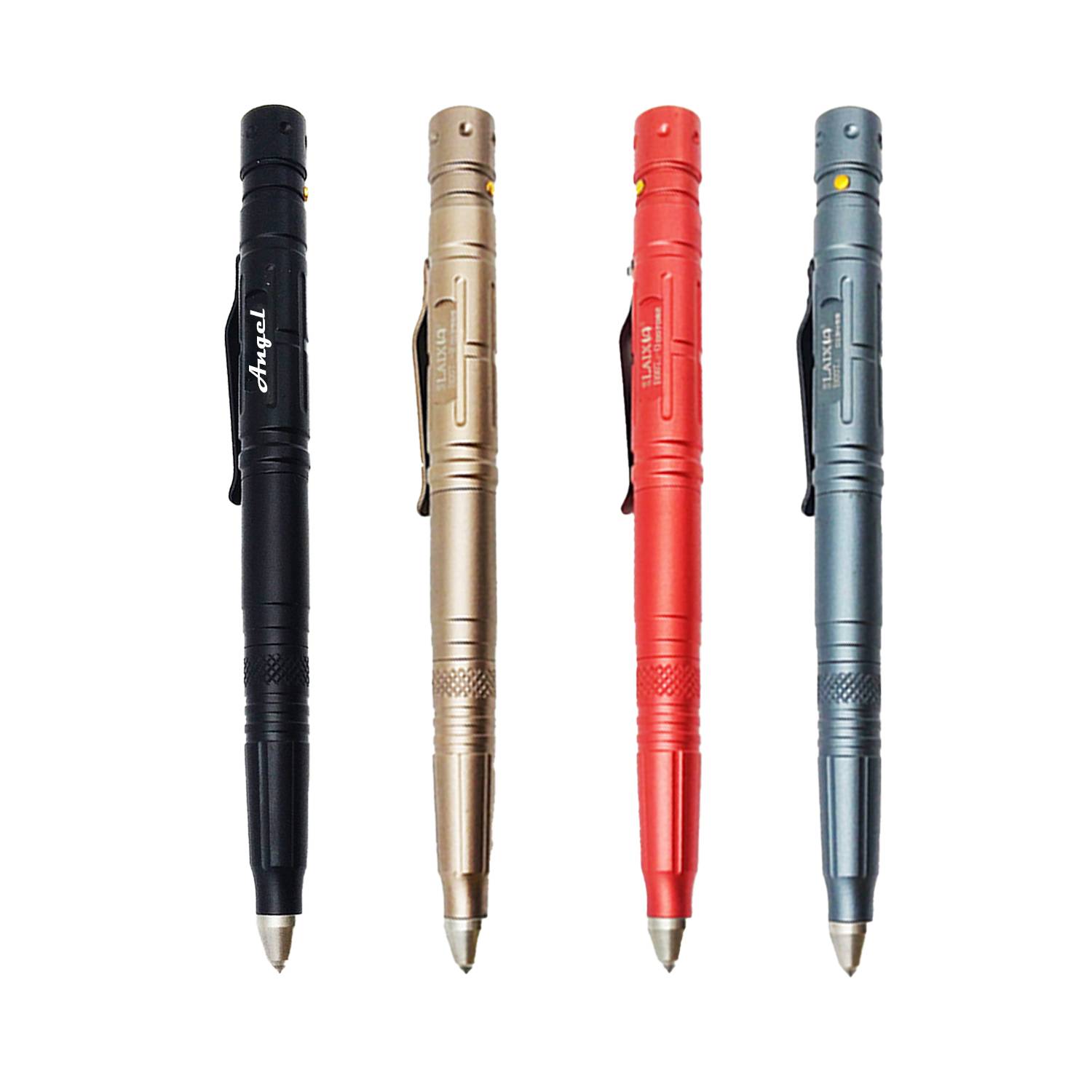 Multifunction Tactical Pen – LED, Glass Breaker, Defender
