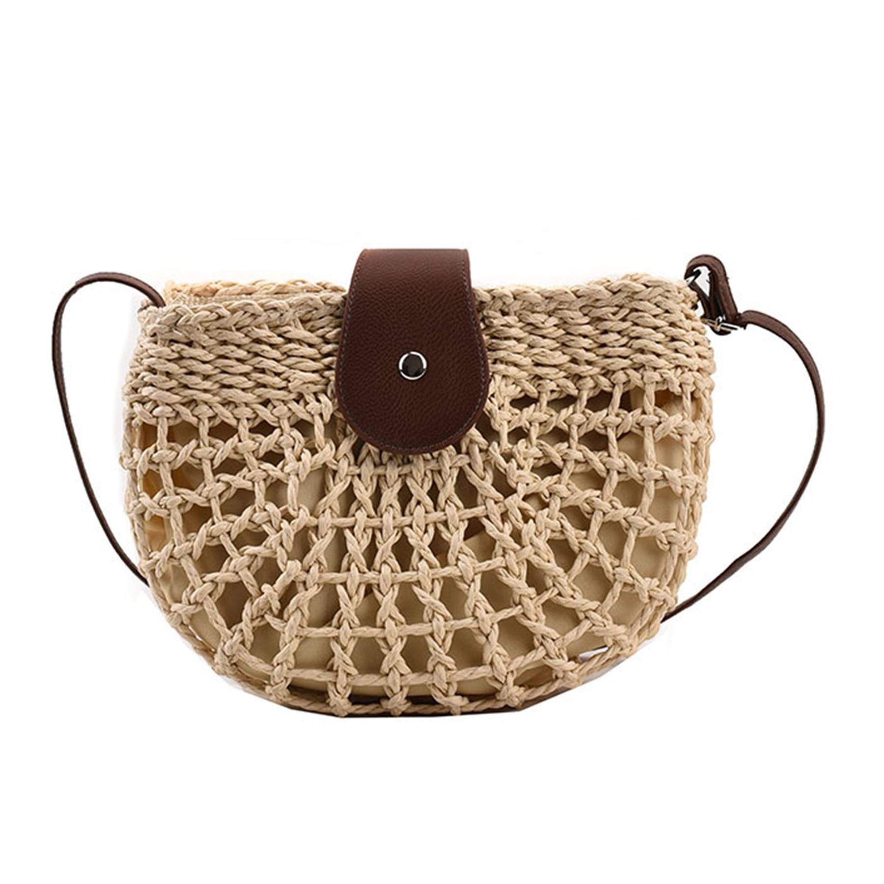 Jute Summer minimalist straw cross-body bag - Image 3