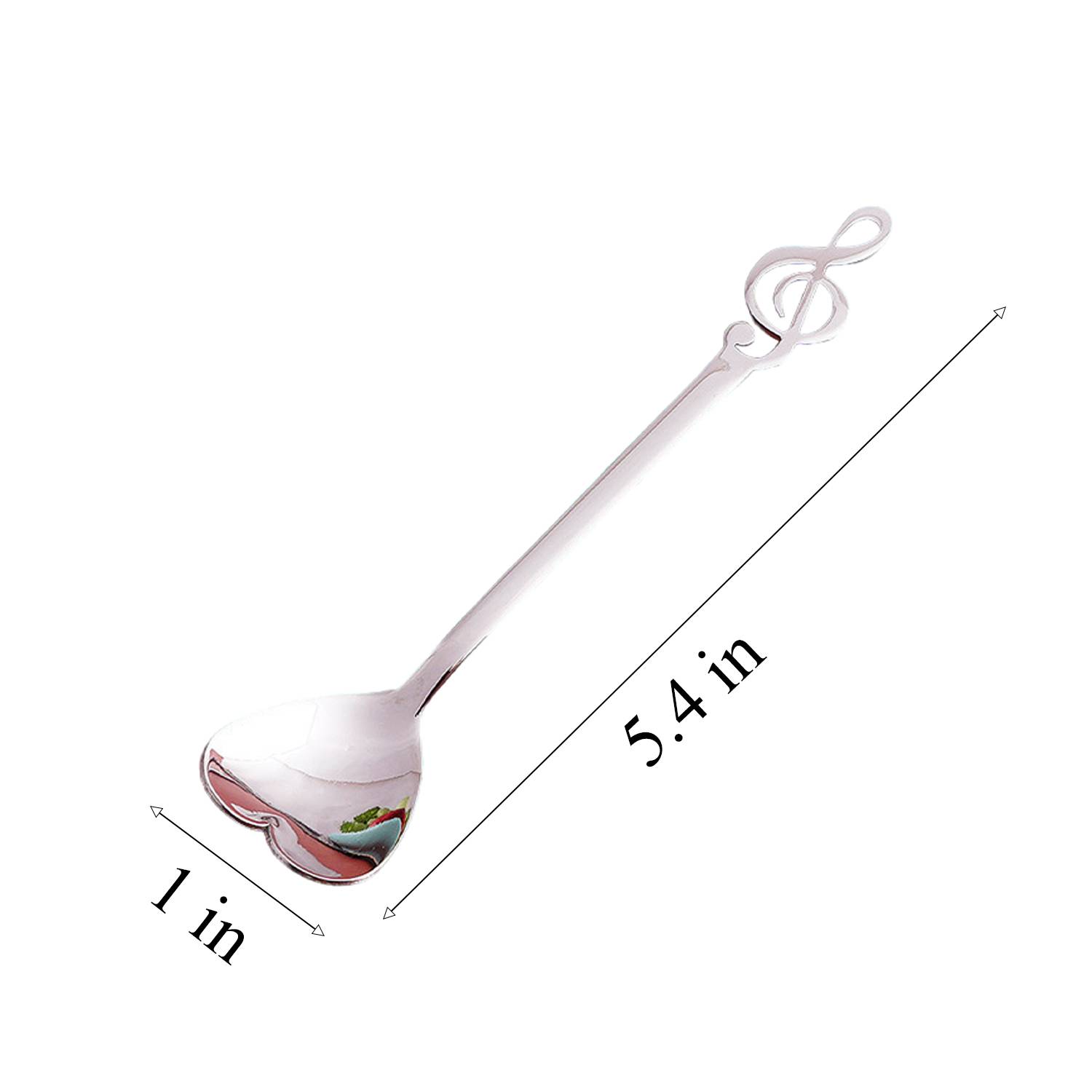 Music Note Heart Shaped Spoon - Image 8