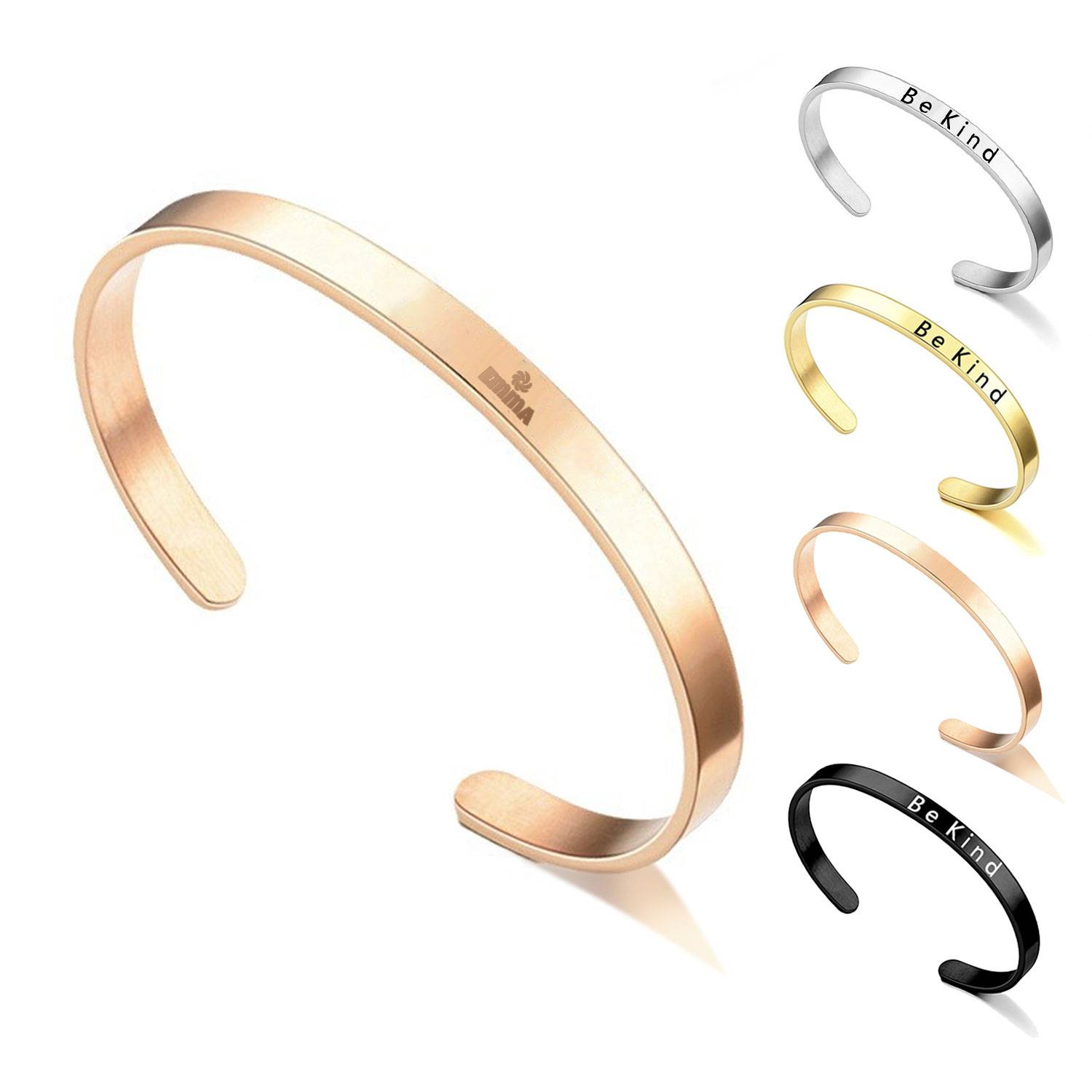 Be Kind Customized Engraved Bracelet