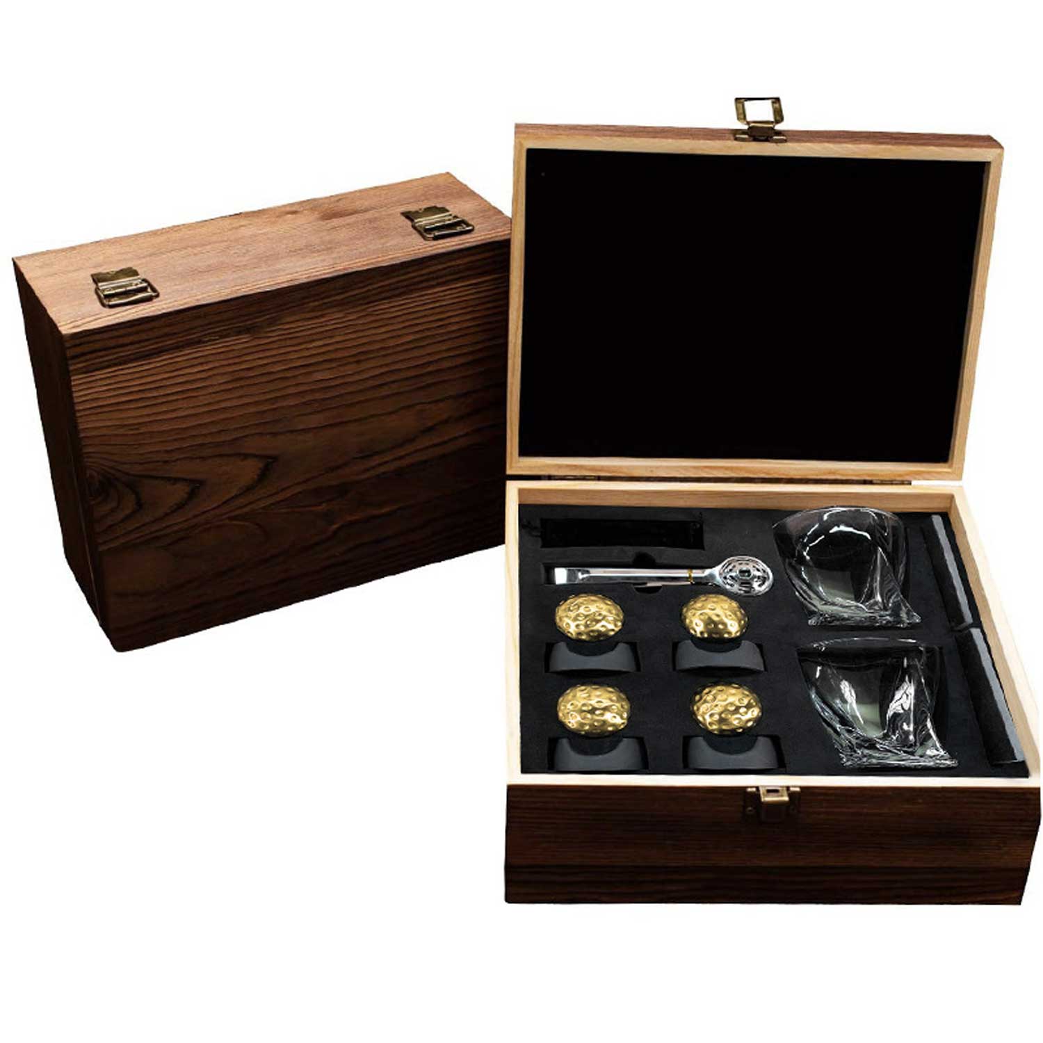 1.65in Steel Ice Balls - Golf Design Whiskey Chillers - Image 7