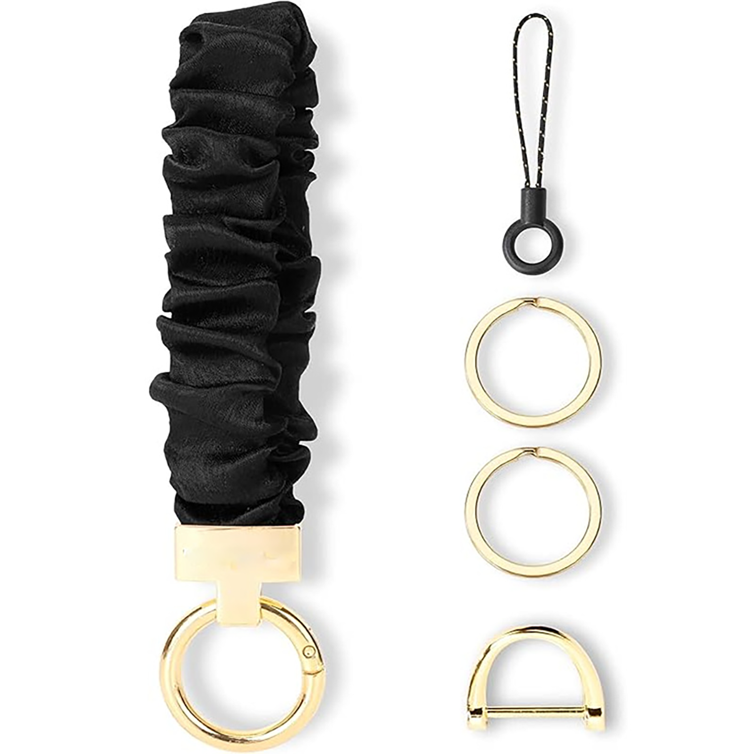 Stretchy Scrunchie Wristlet Keychain - Image 4