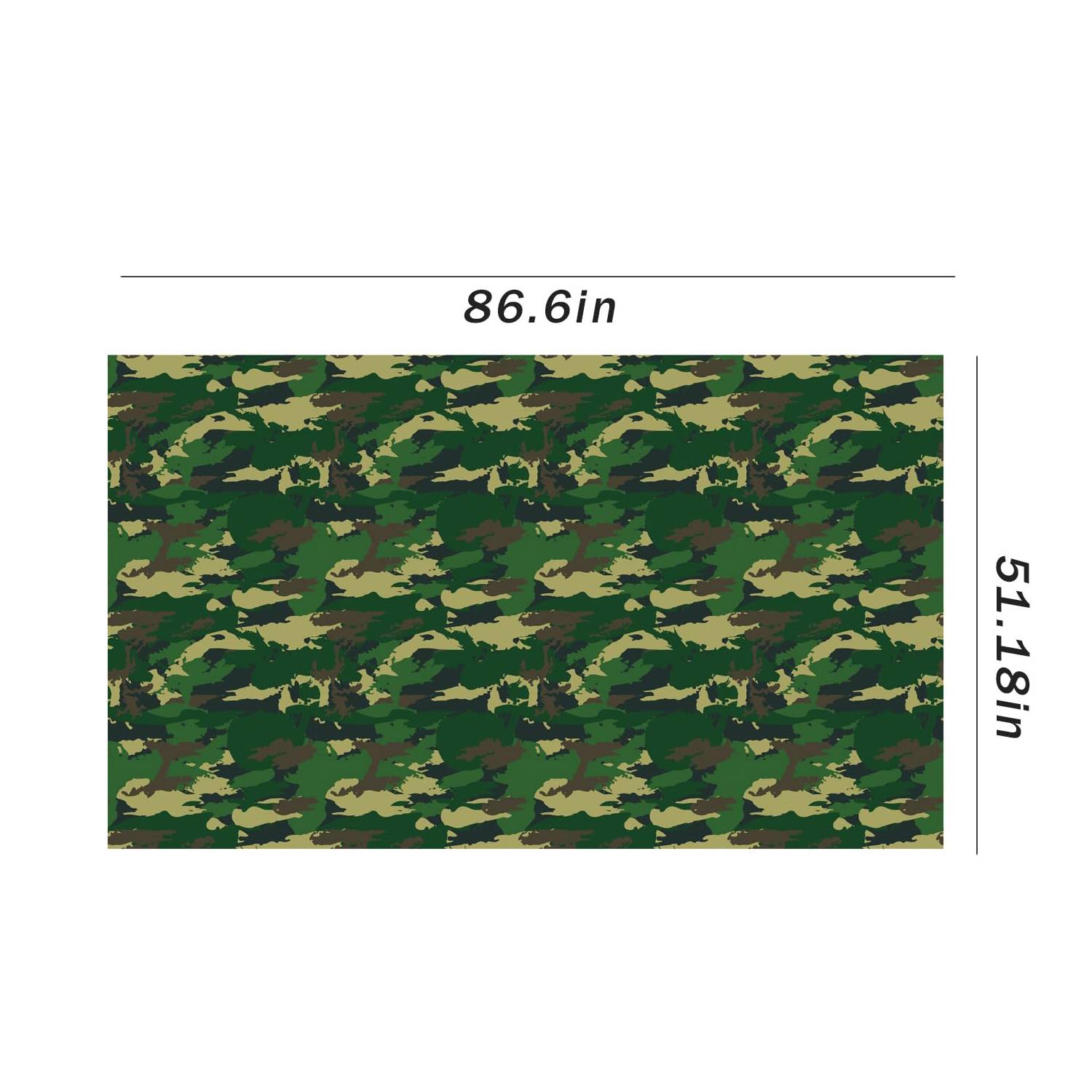 Disposable Outdoor Camouflage Plastic Tablecloth - Image 4